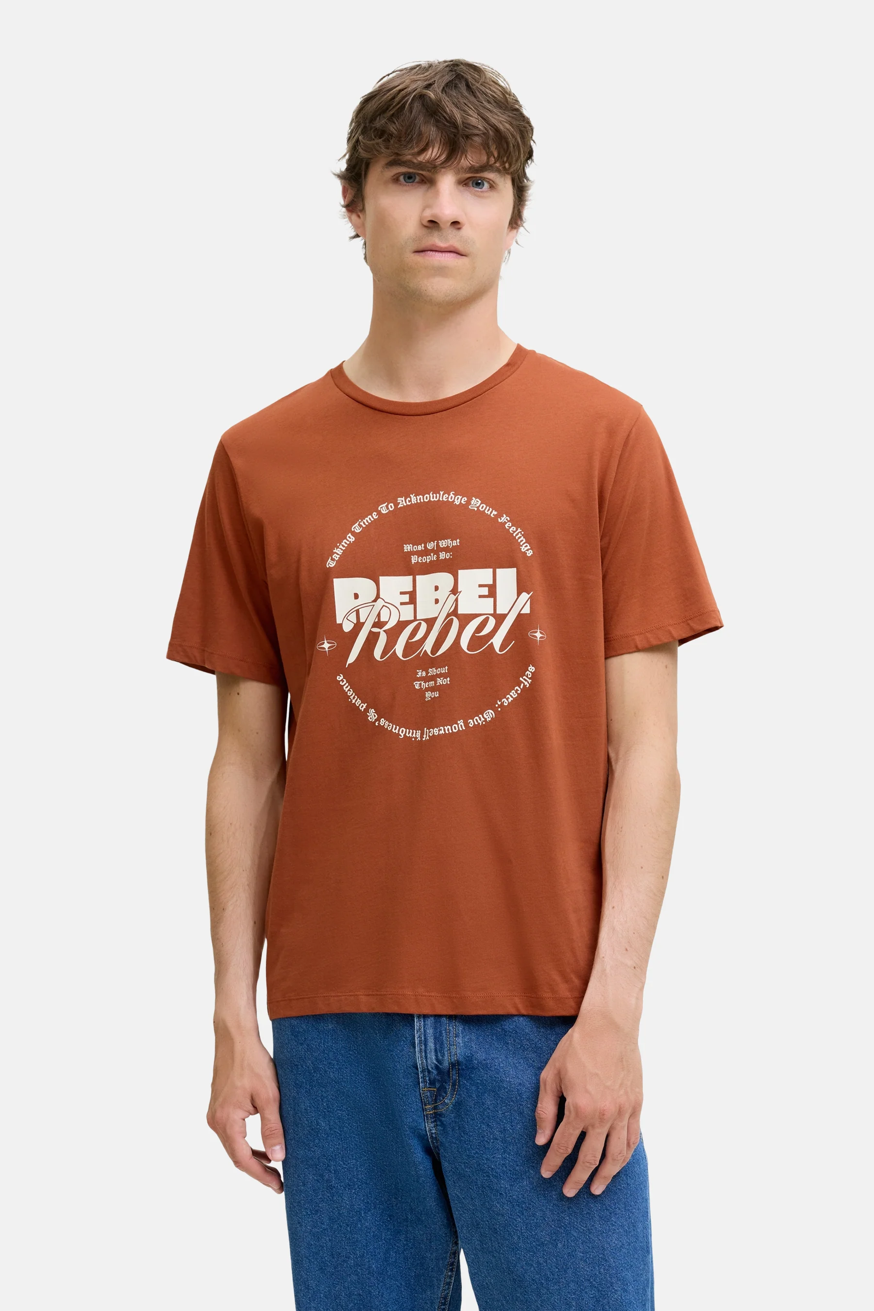 T-shirt met korte mouwen - bruin