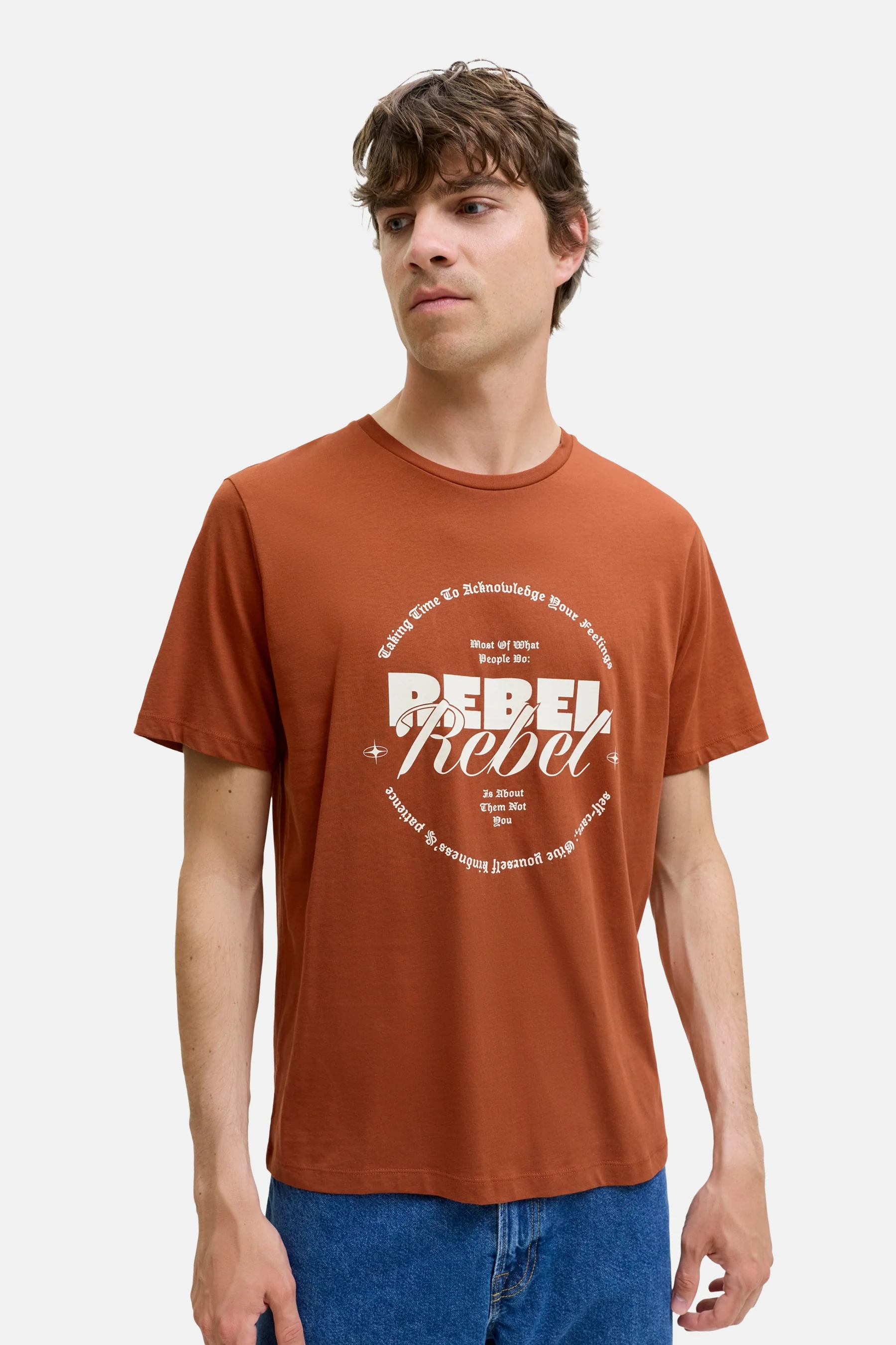 T-shirt met korte mouwen - bruin - Image 6