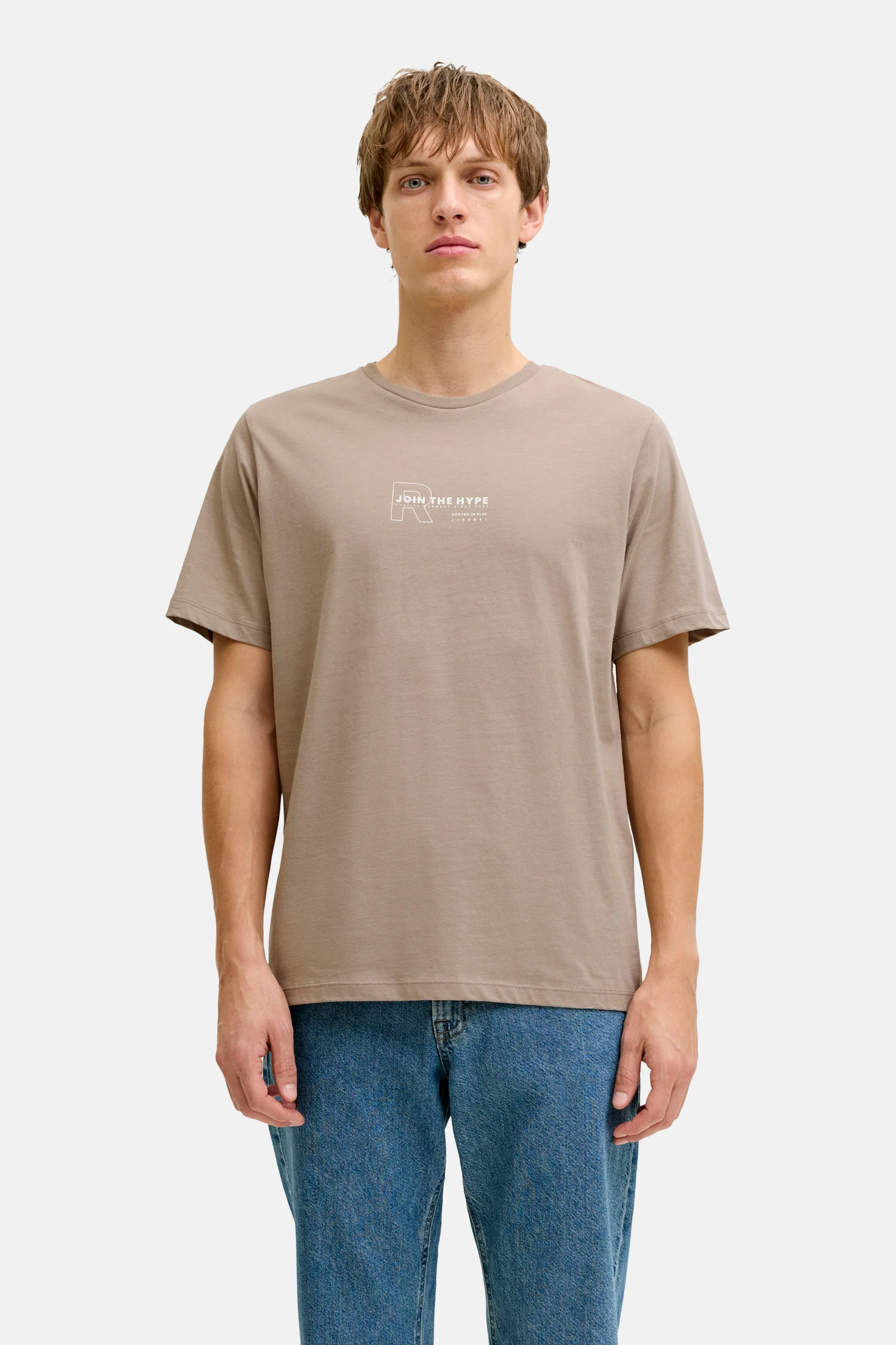 T-shirt met korte mouwen - bruin