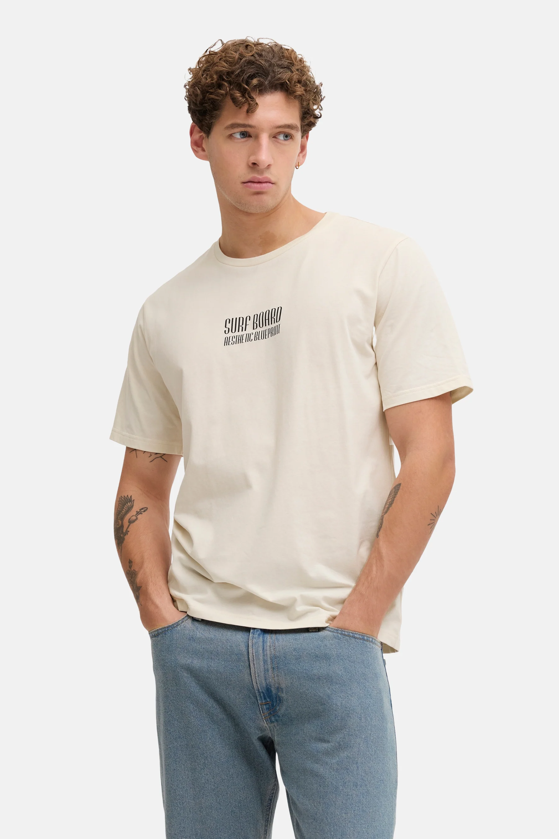 T-shirt - ecru