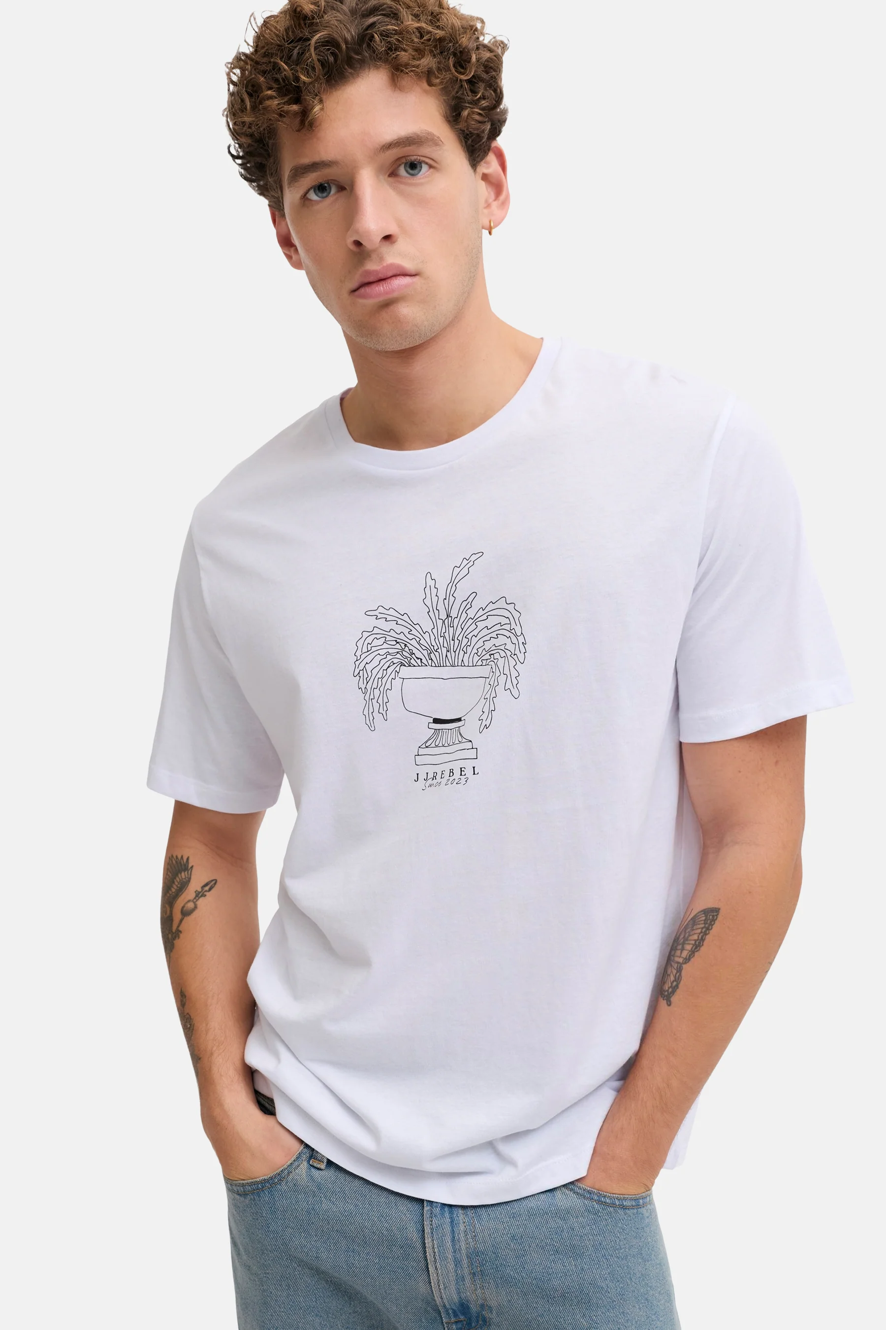 T-shirt met korte mouwen - wit - Image 6