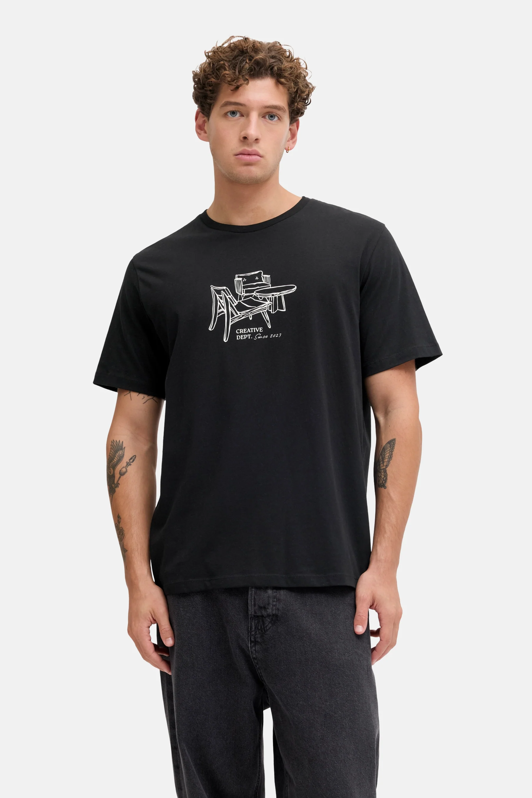 T-shirt met korte mouwen - zwart