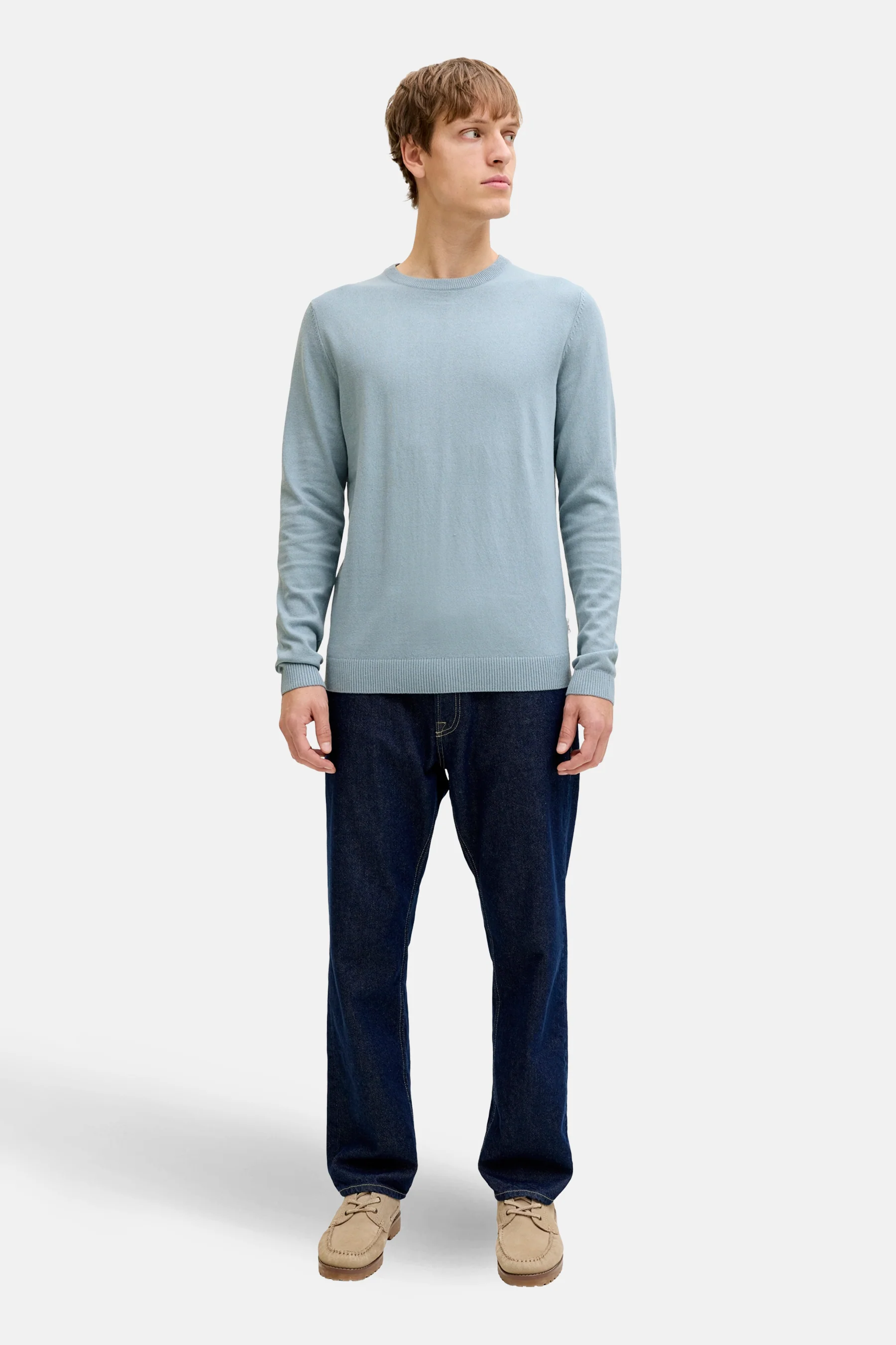 Pull met ronde hals - blauw - Image 2