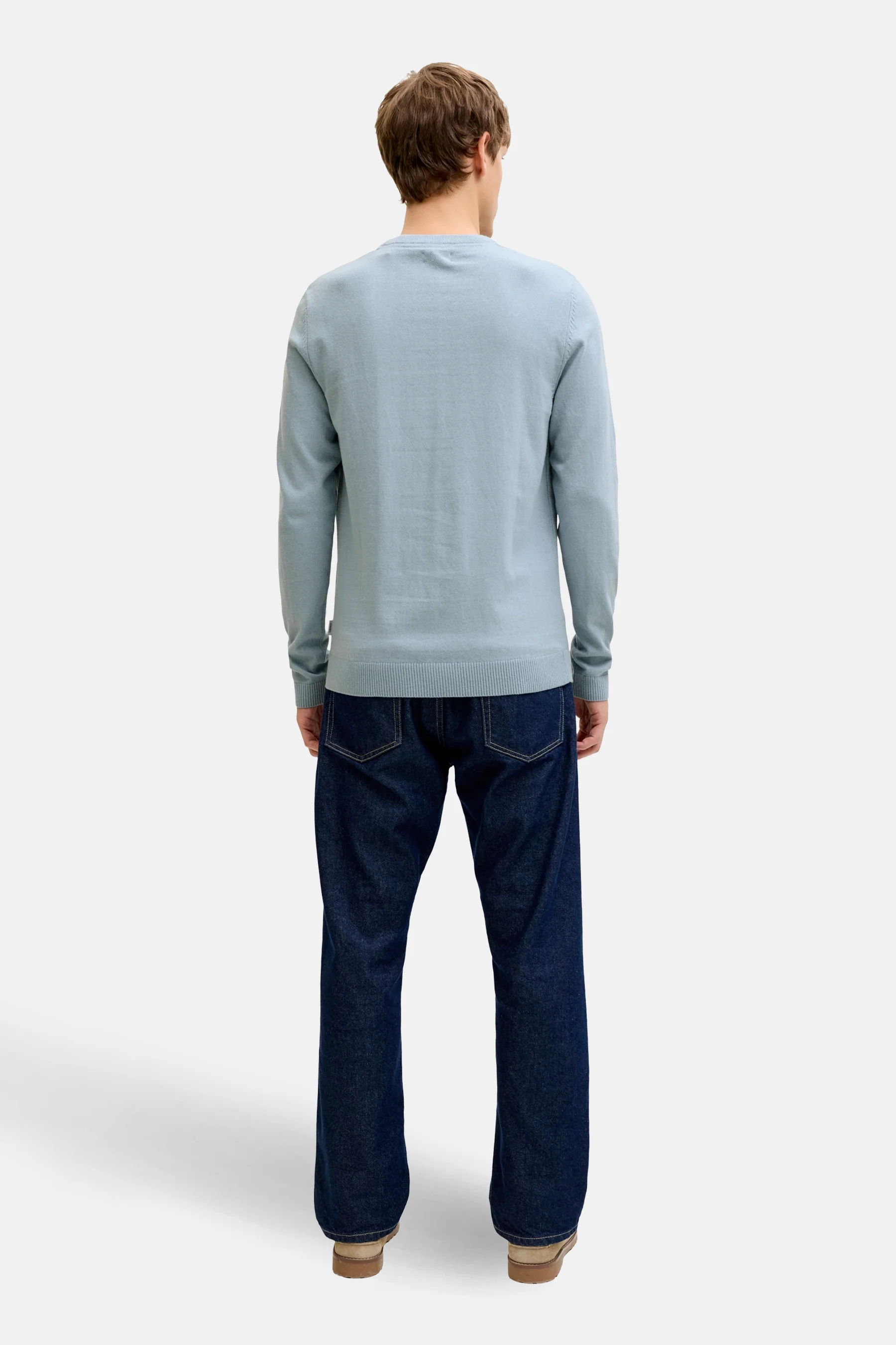 Pull met ronde hals - blauw - Image 3