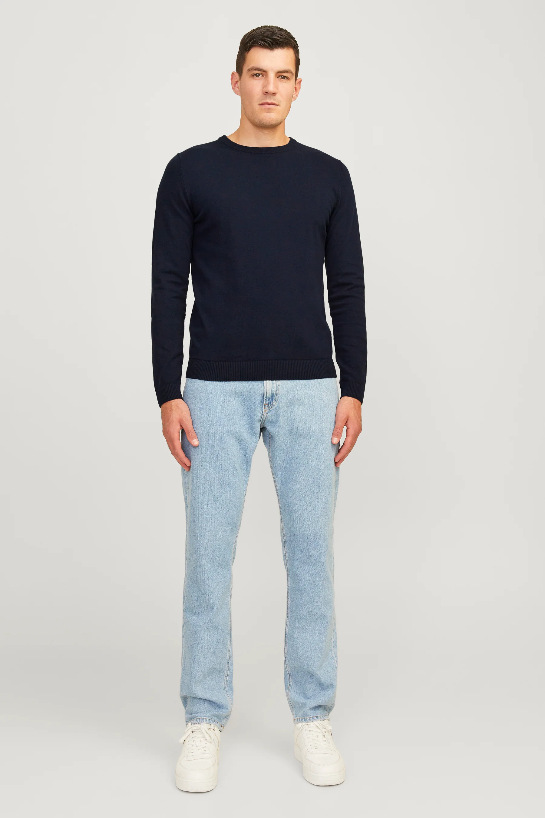Pull met ronde hals - blauw - Image 2