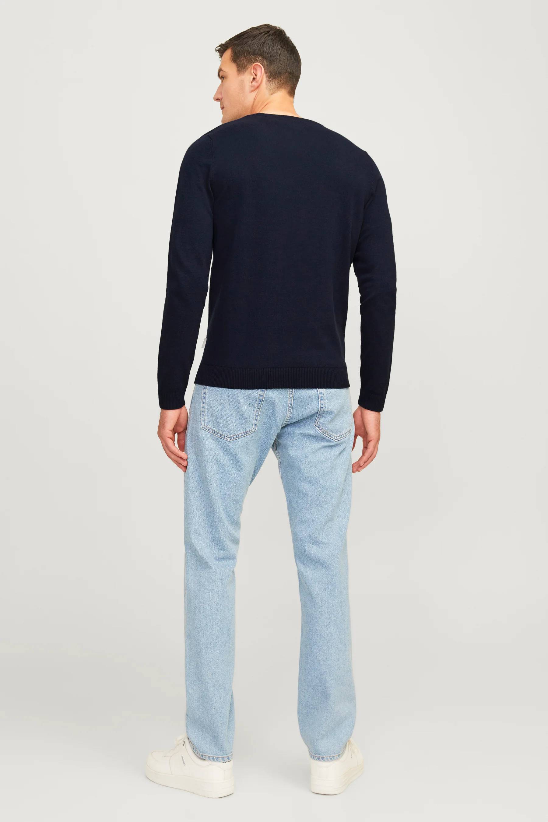 Pull met ronde hals - blauw - Image 3