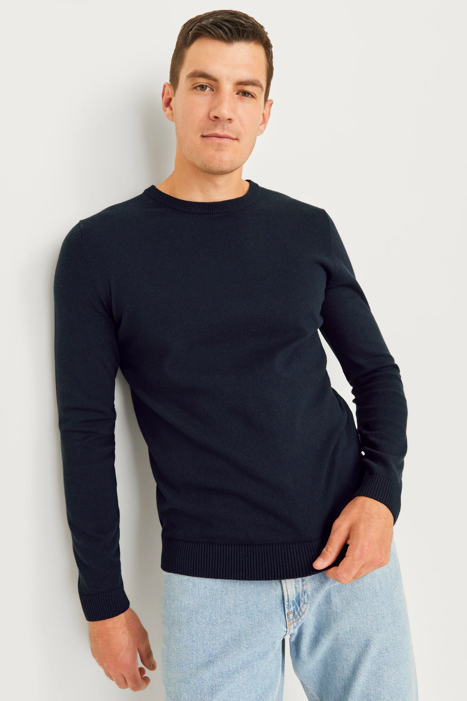 Pull met ronde hals - blauw - Image 6