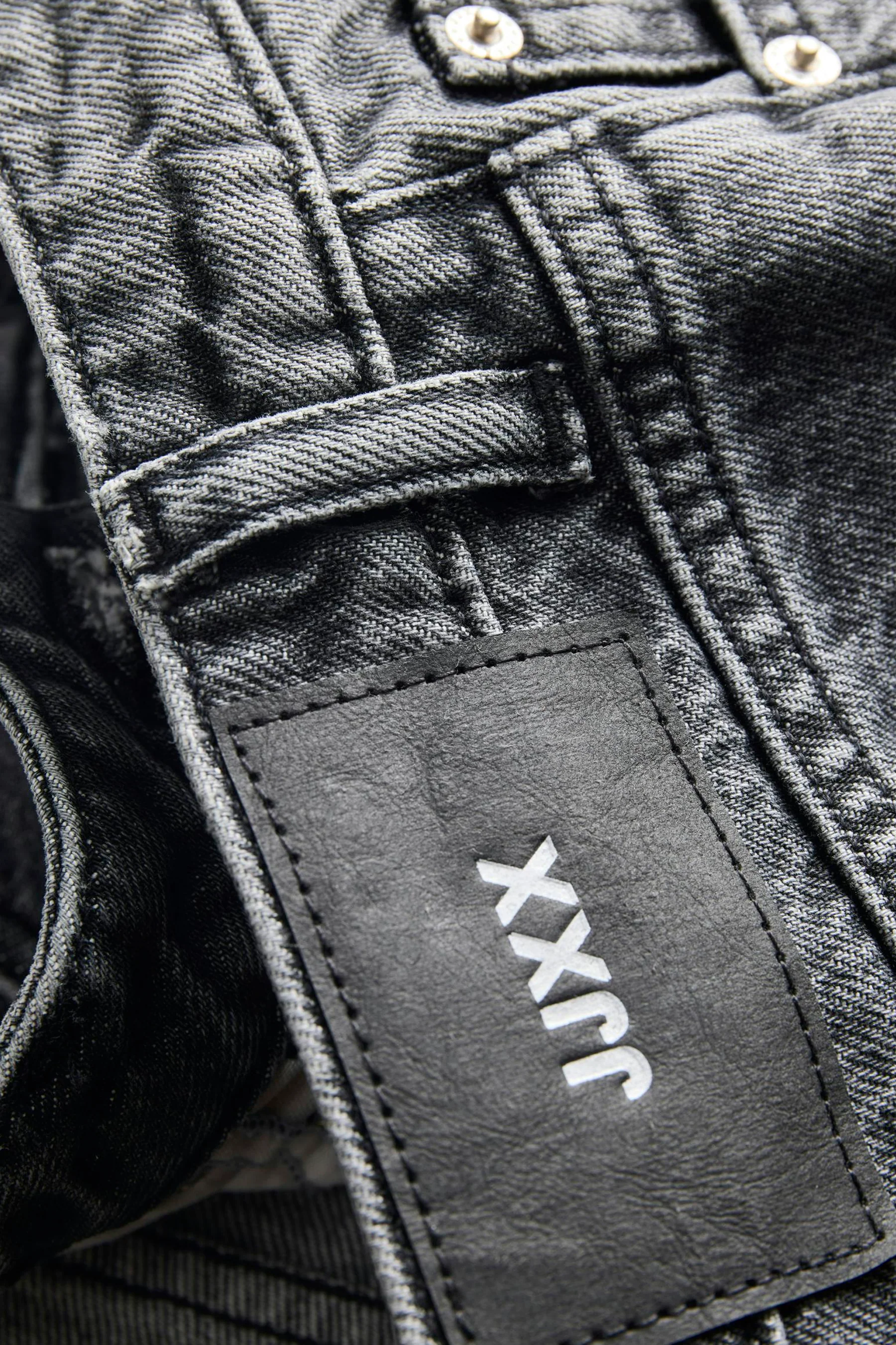 Short - dark grey denim - Image 4