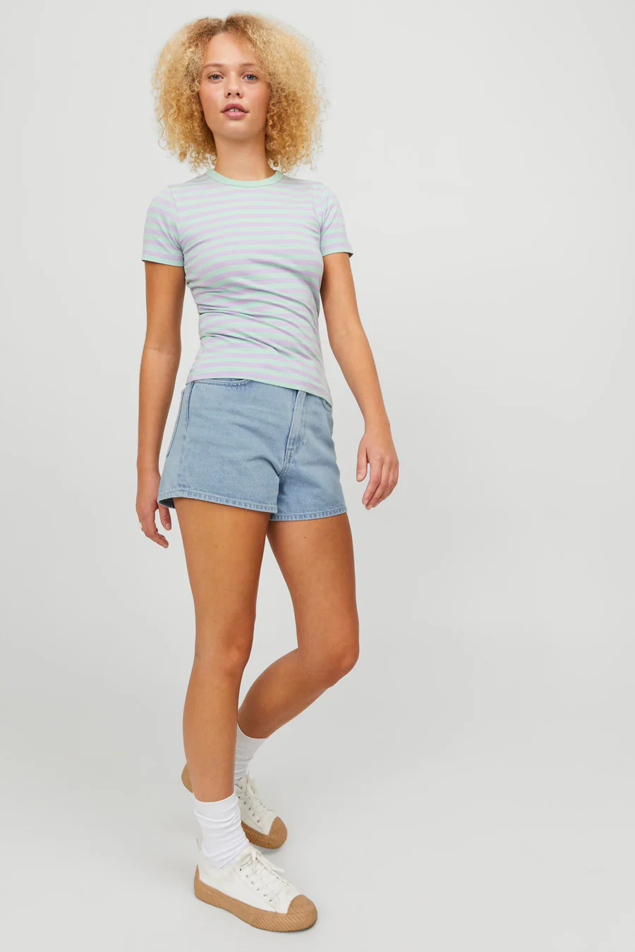 Short - light blue denim - Image 6