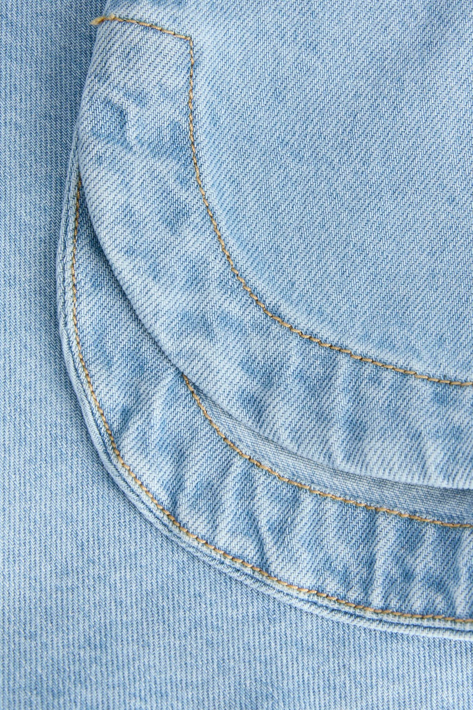 Blouse met korte mouwen - light blue denim - Image 5