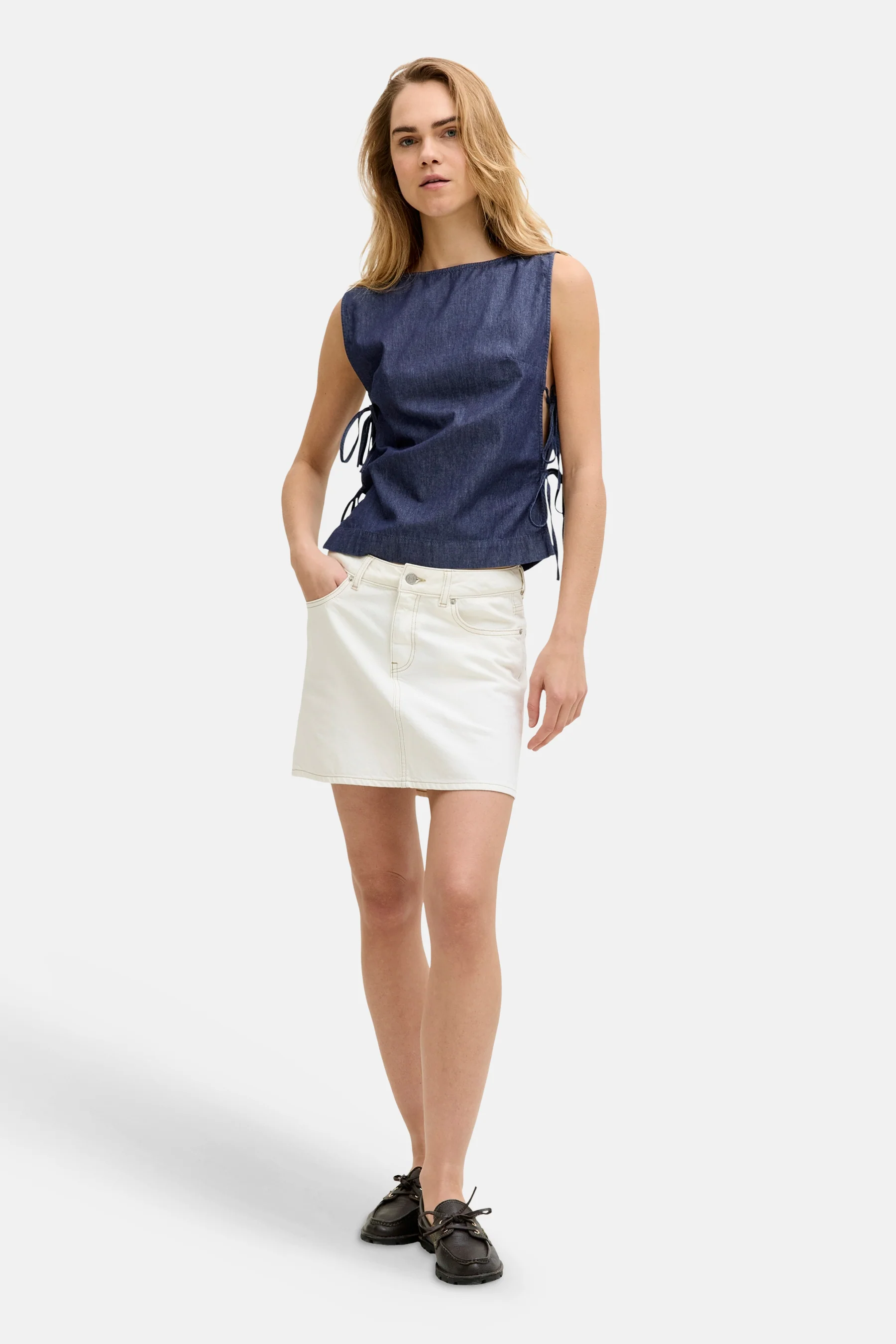 Blouse - dark blue denim - Image 2