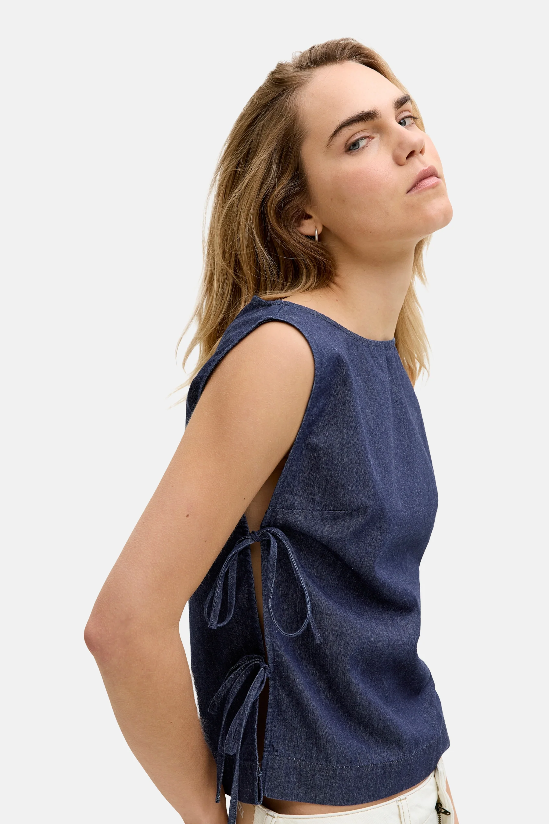 Blouse - dark blue denim - Image 5