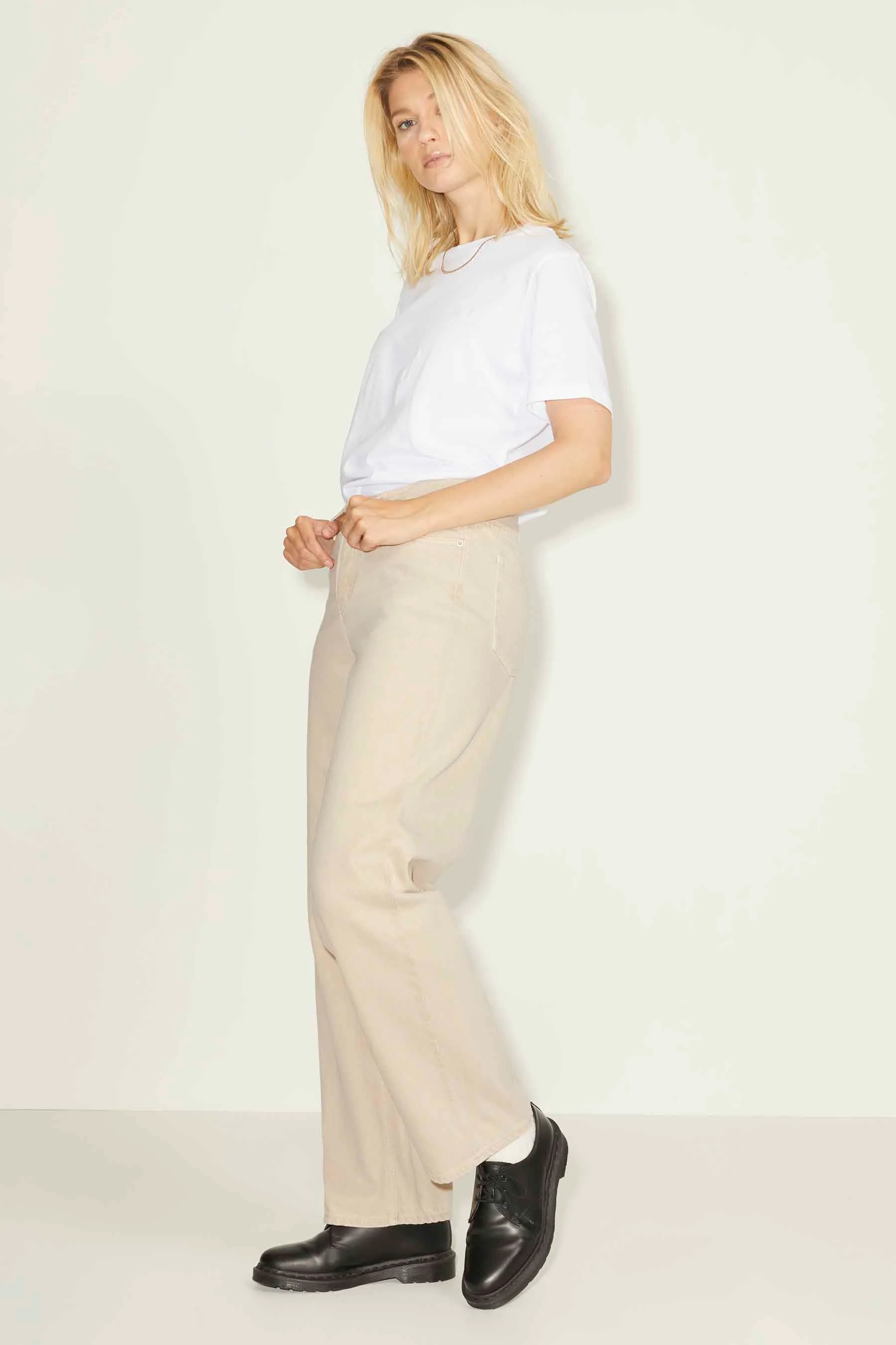 Straight jeans - beige - Image 5