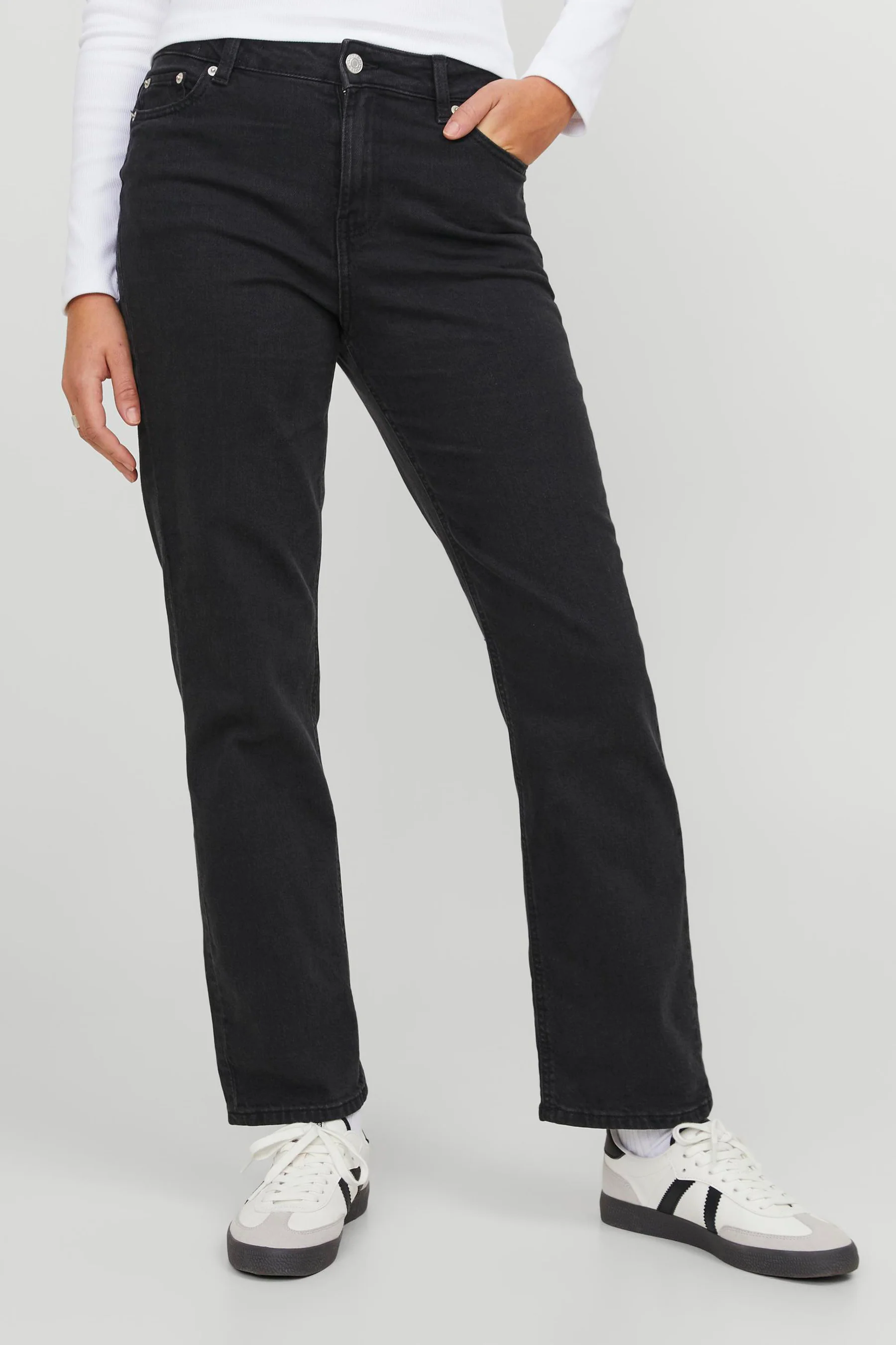 Straight jeans - black denim - Image 10