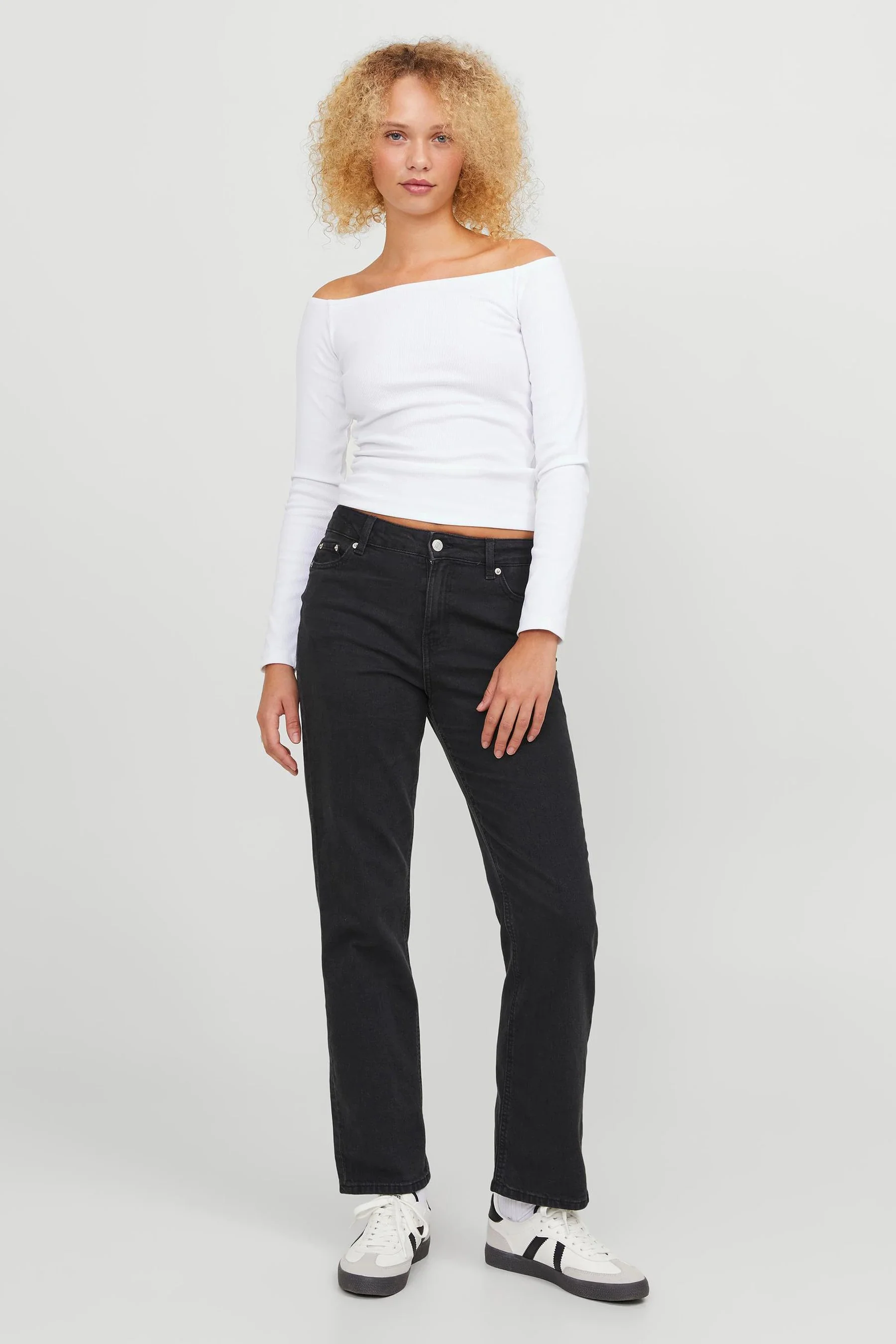 Straight jeans - black denim - Image 2