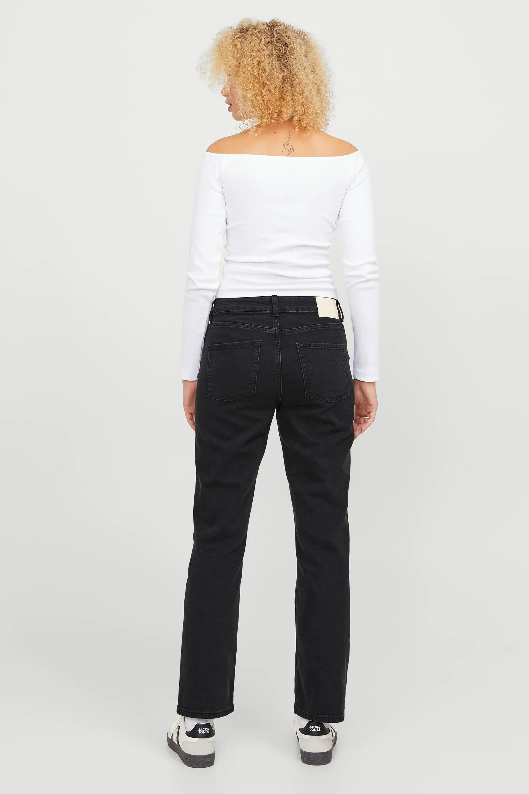 Straight jeans - black denim - Image 4