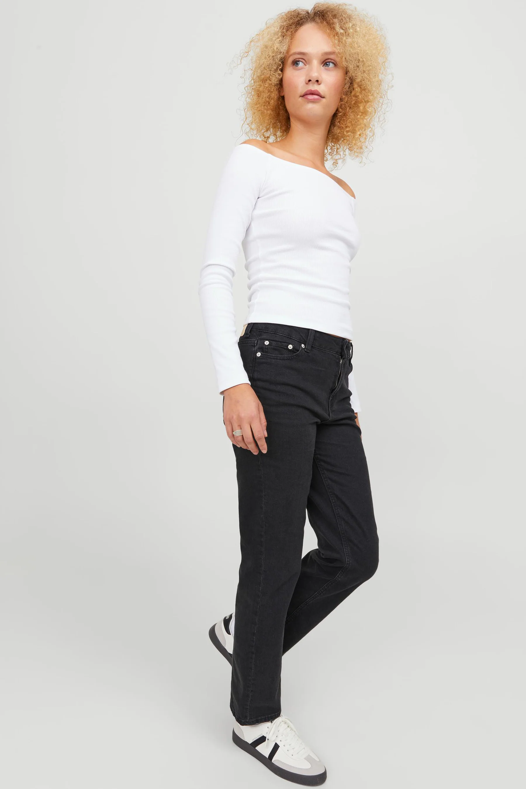 Straight jeans - black denim - Image 8