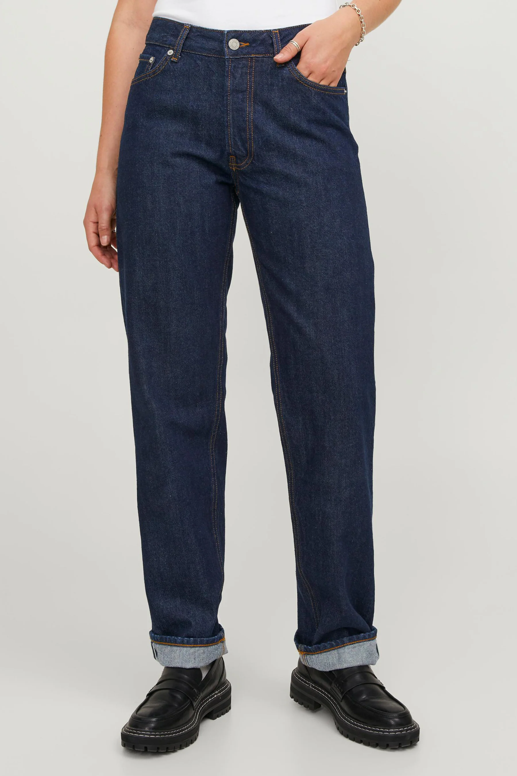 Straight jeans - dark blue denim