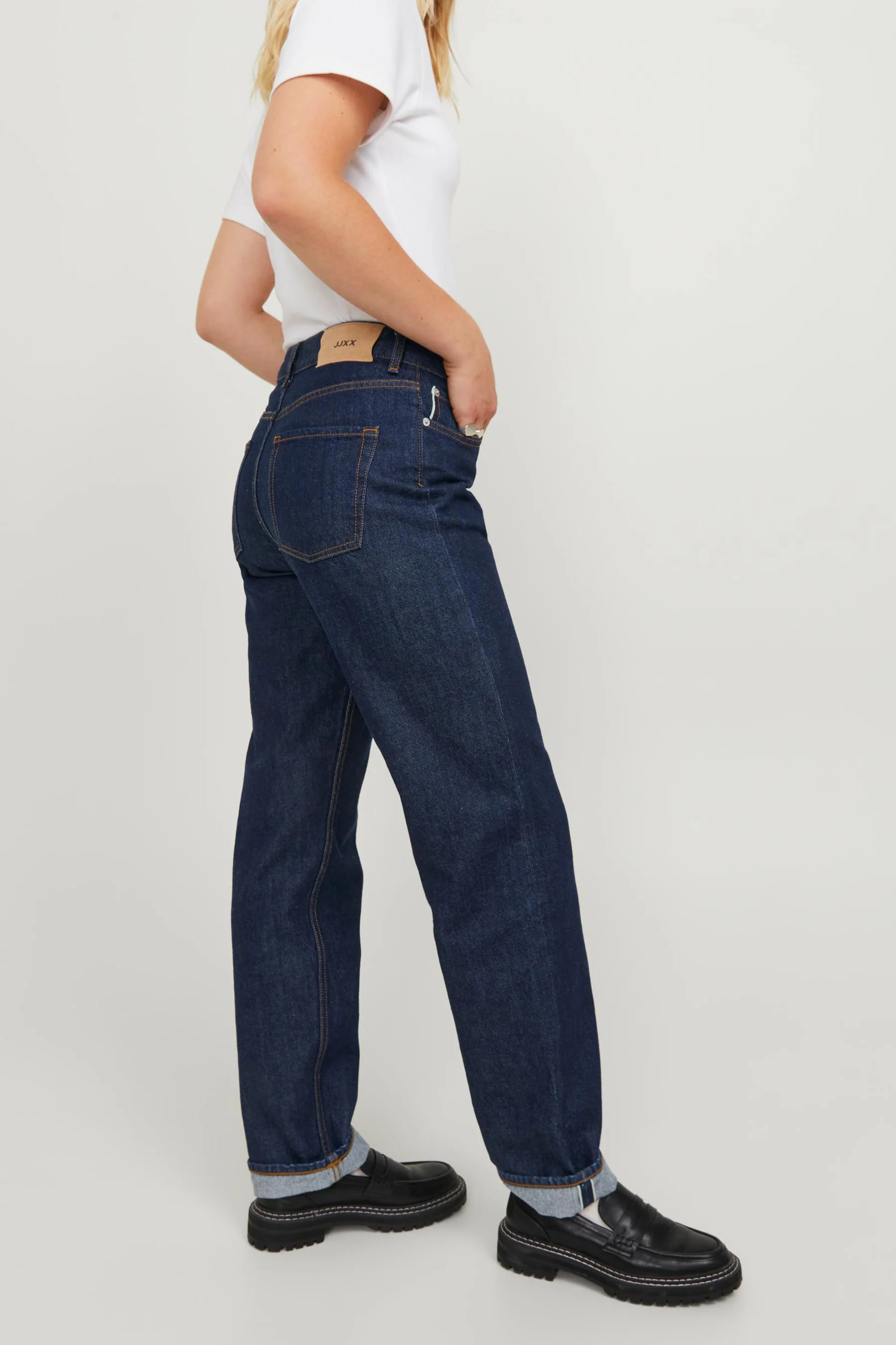 Straight jeans - dark blue denim - Image 6
