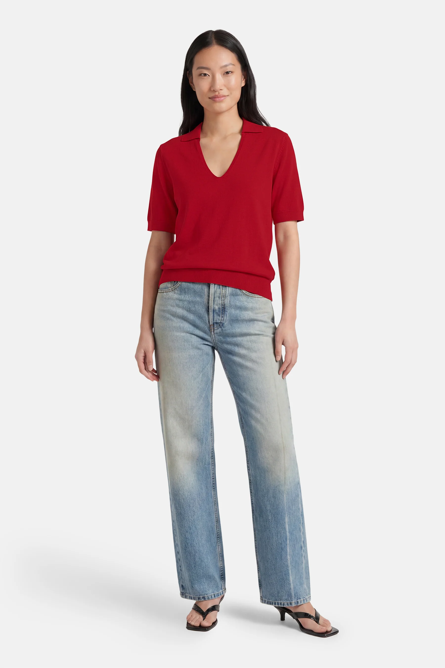 Polo met korte mouwen - rood - Image 2