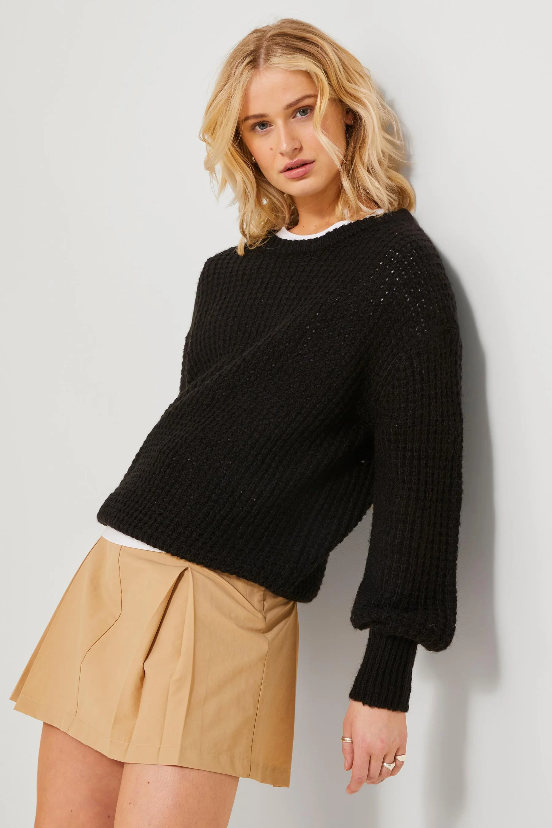 Korte rok - beige - Image 6