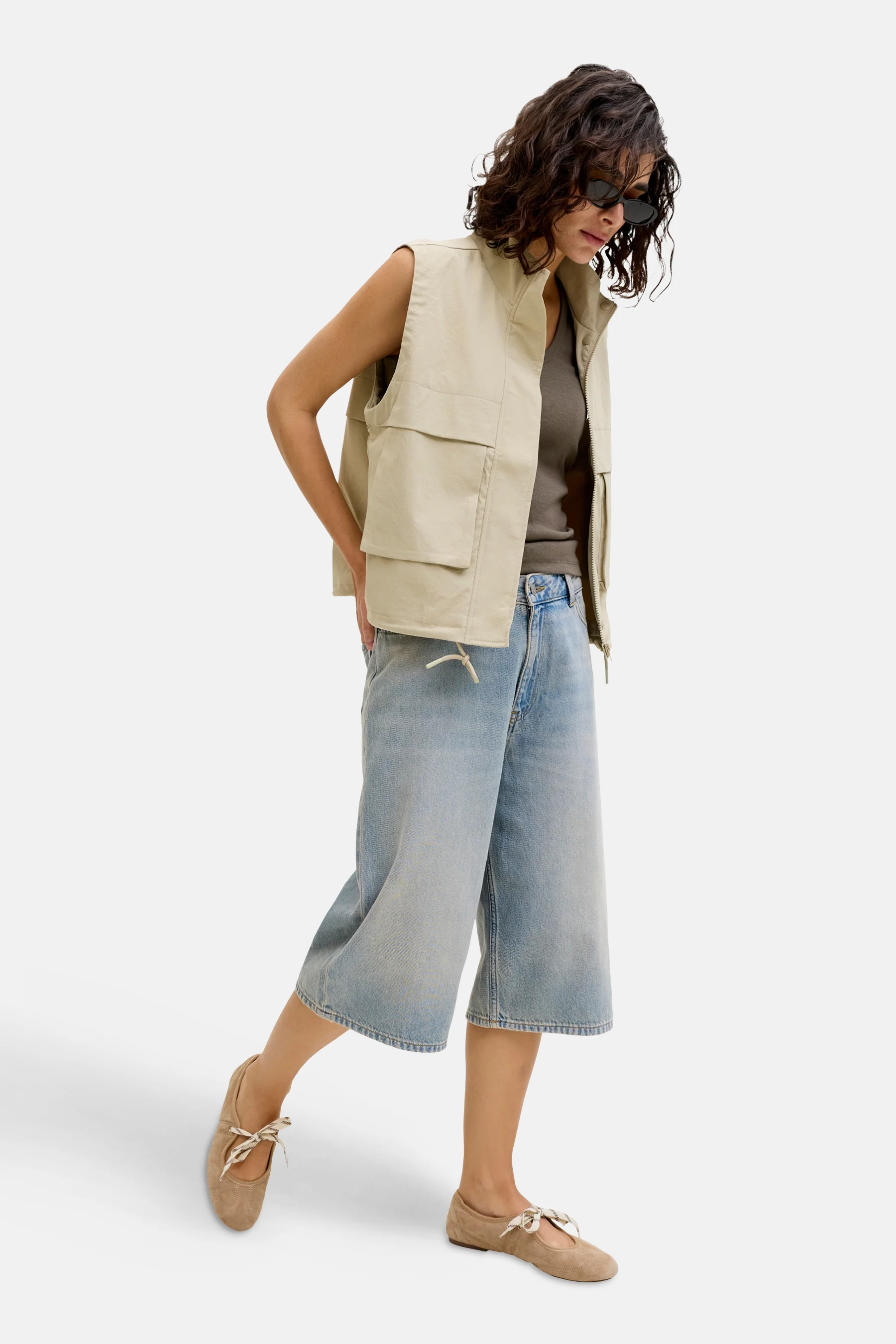 Short - light blue denim - Image 8