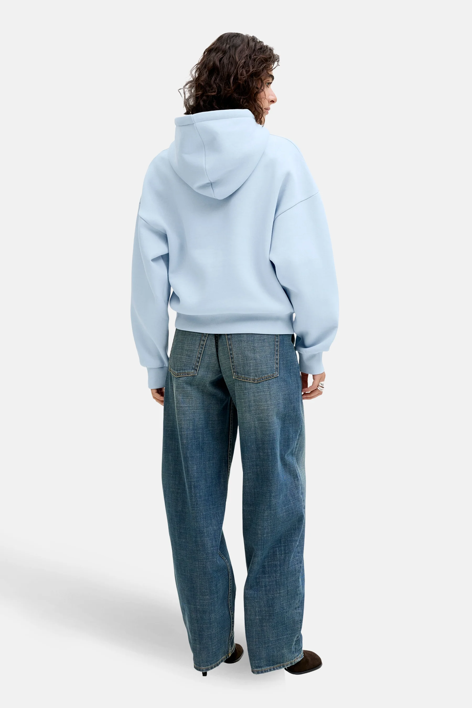 Sweater met kap - blauw - Image 3