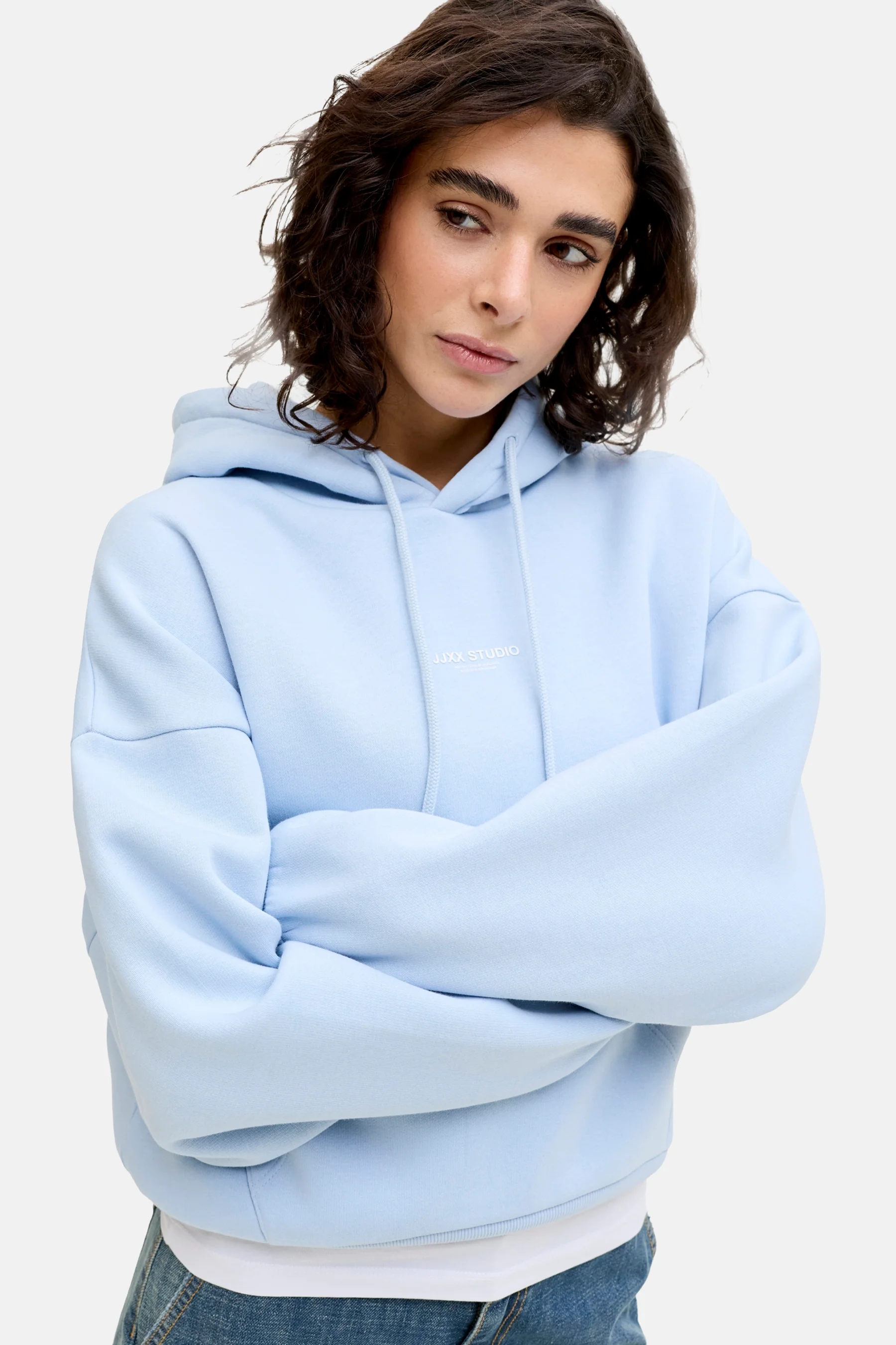 Sweater met kap - blauw - Image 4