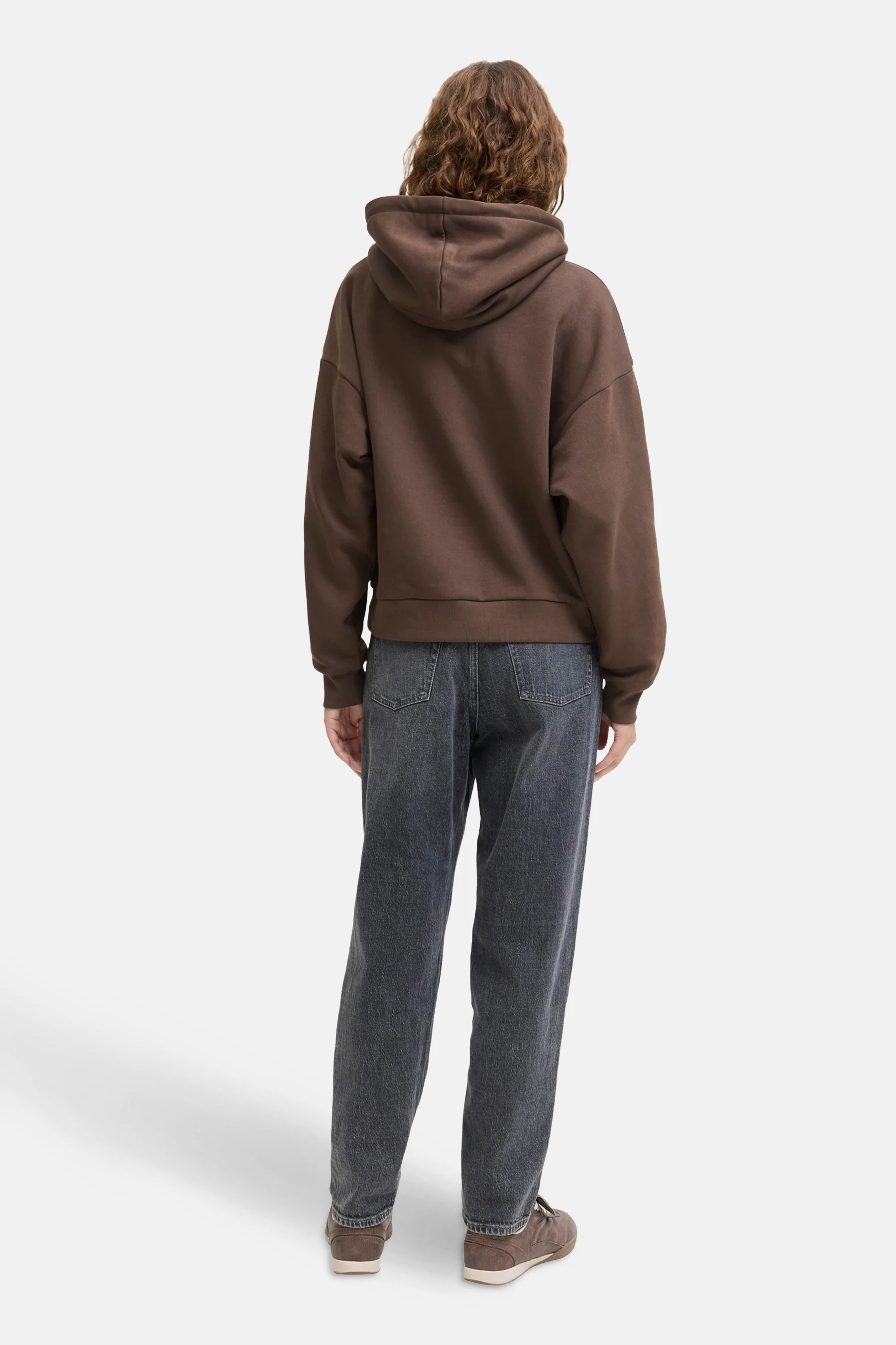 Sweater met kap - bruin - Image 3