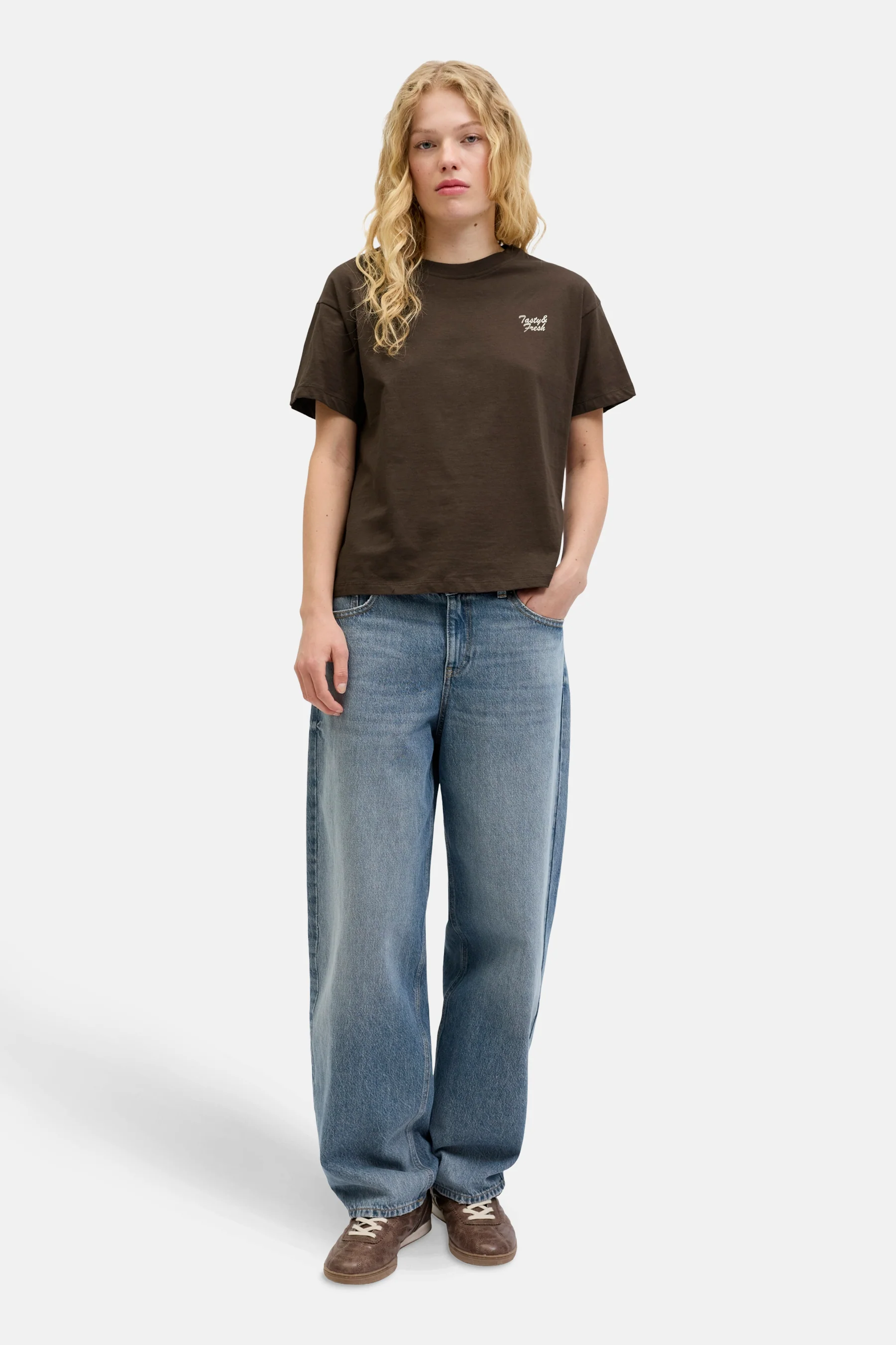 T-shirt met korte mouwen - bruin - Image 2