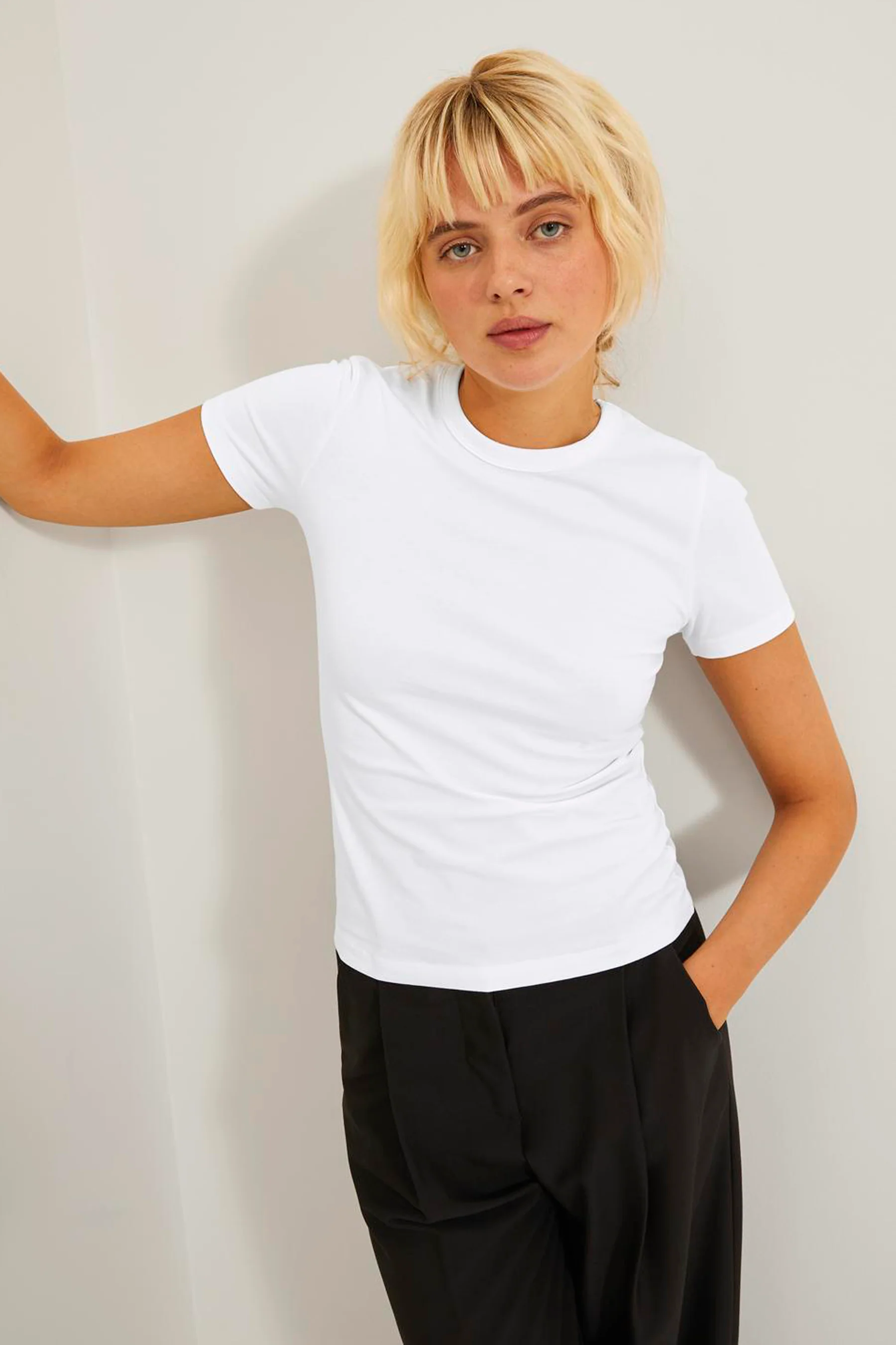 T-shirt met korte mouwen - wit - Image 6