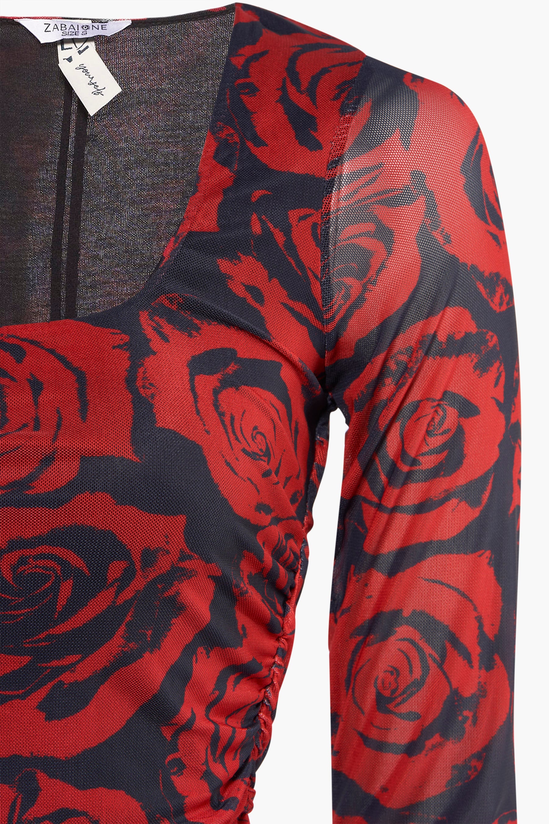 T-shirt met lange mouwen - rood - Image 4