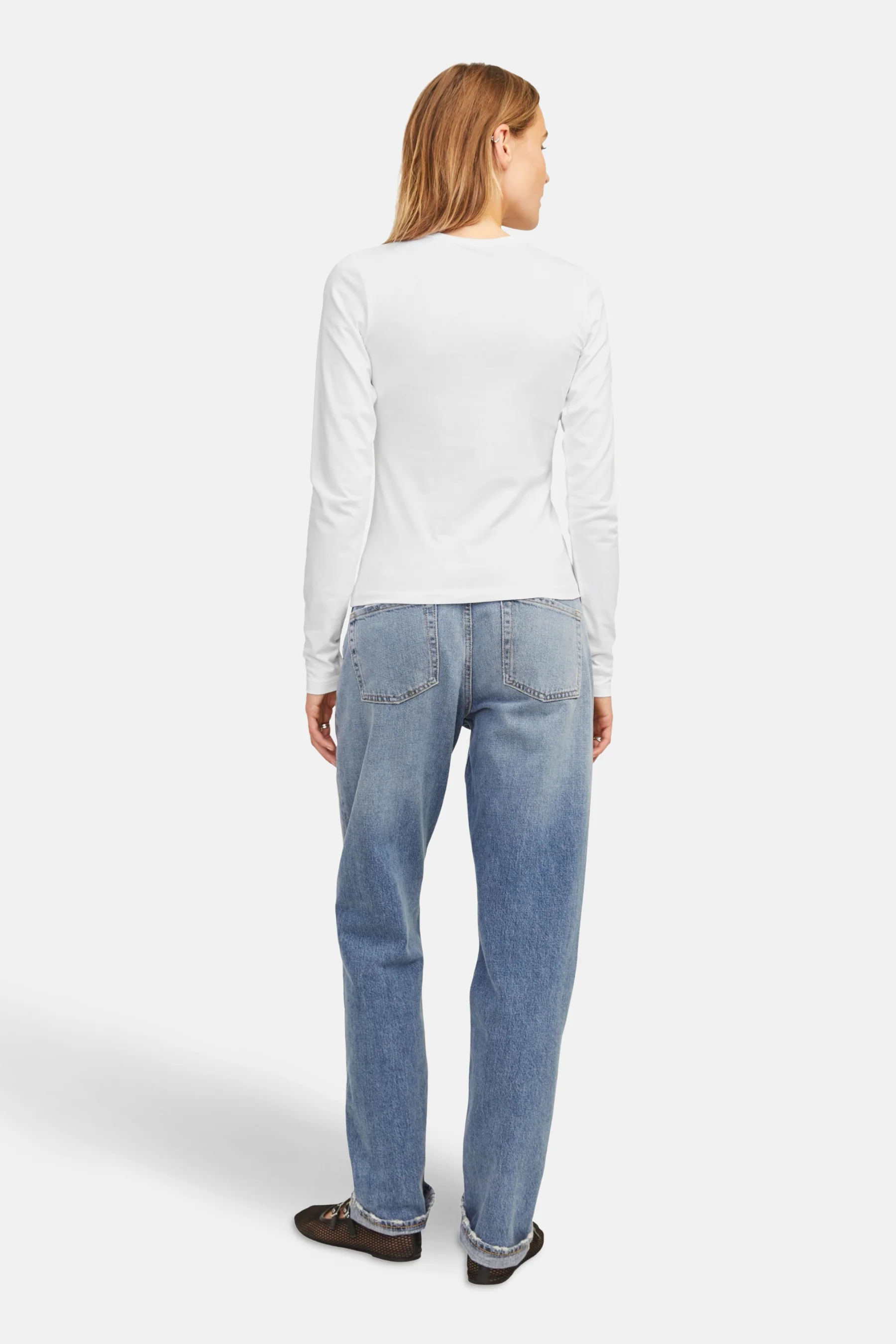 T-shirt met lange mouwen - wit - Image 4