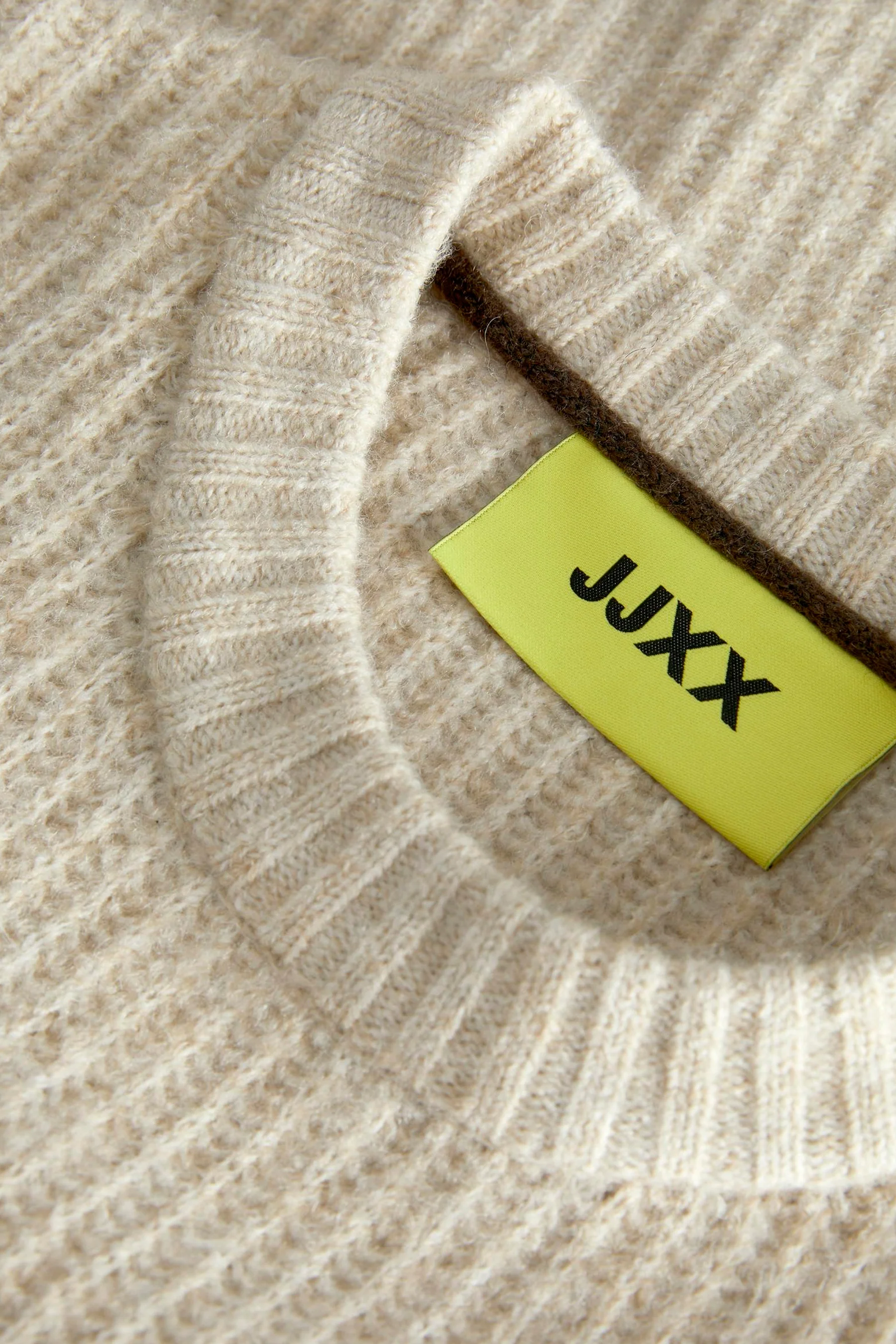 Pull met ronde hals - beige - Image 4