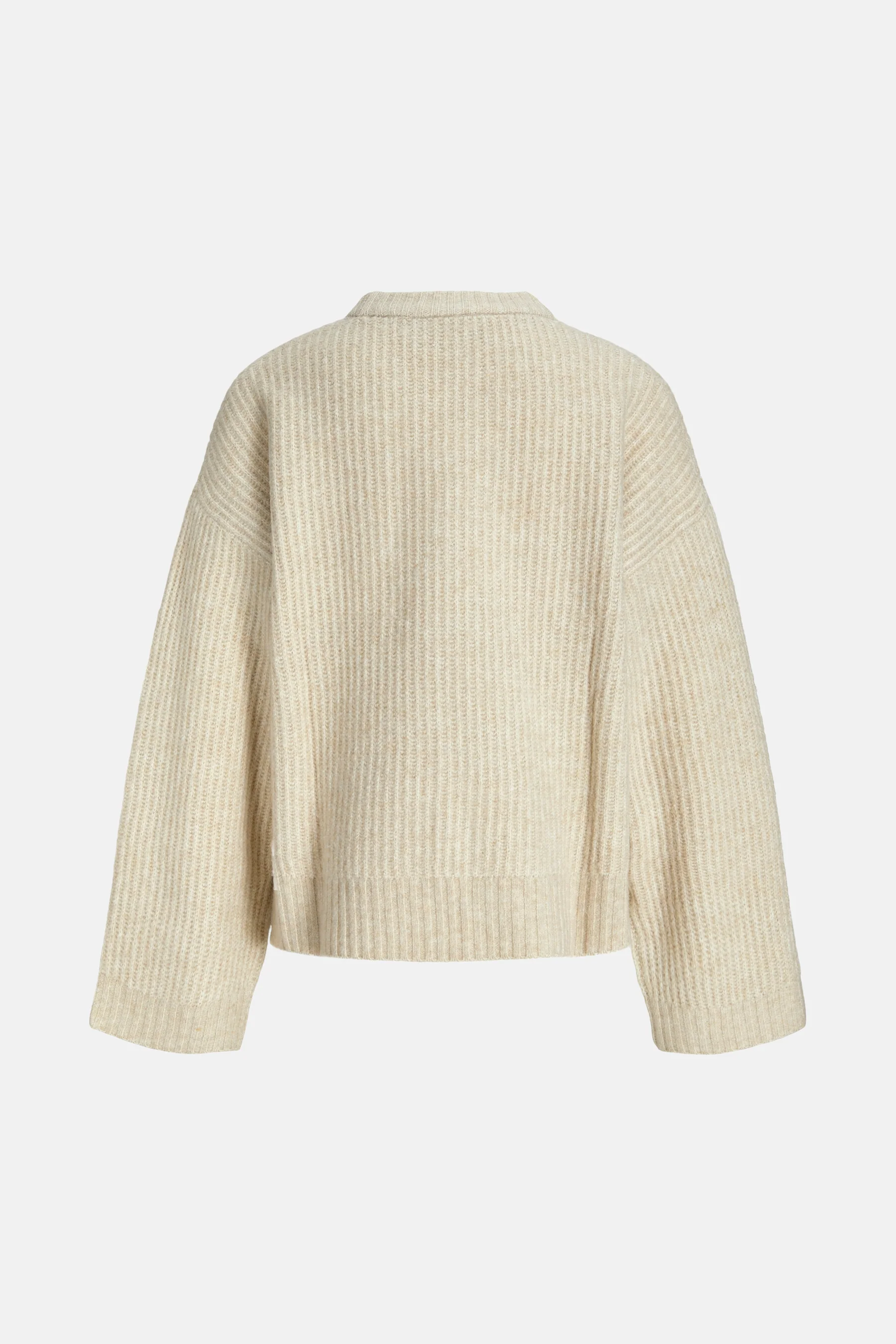 Pull met ronde hals - beige - Image 8