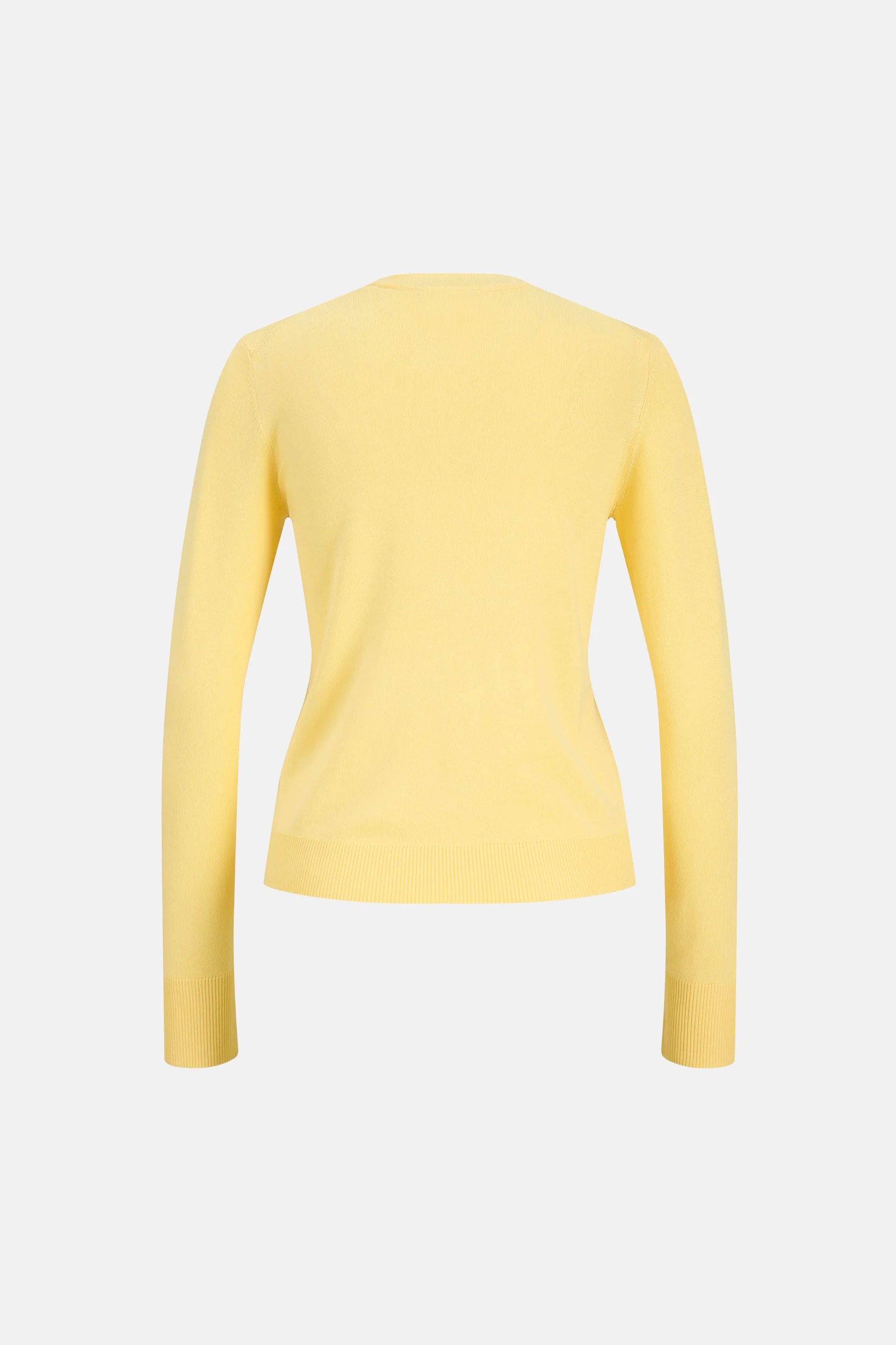 Pull met ronde hals - geel - Image 8