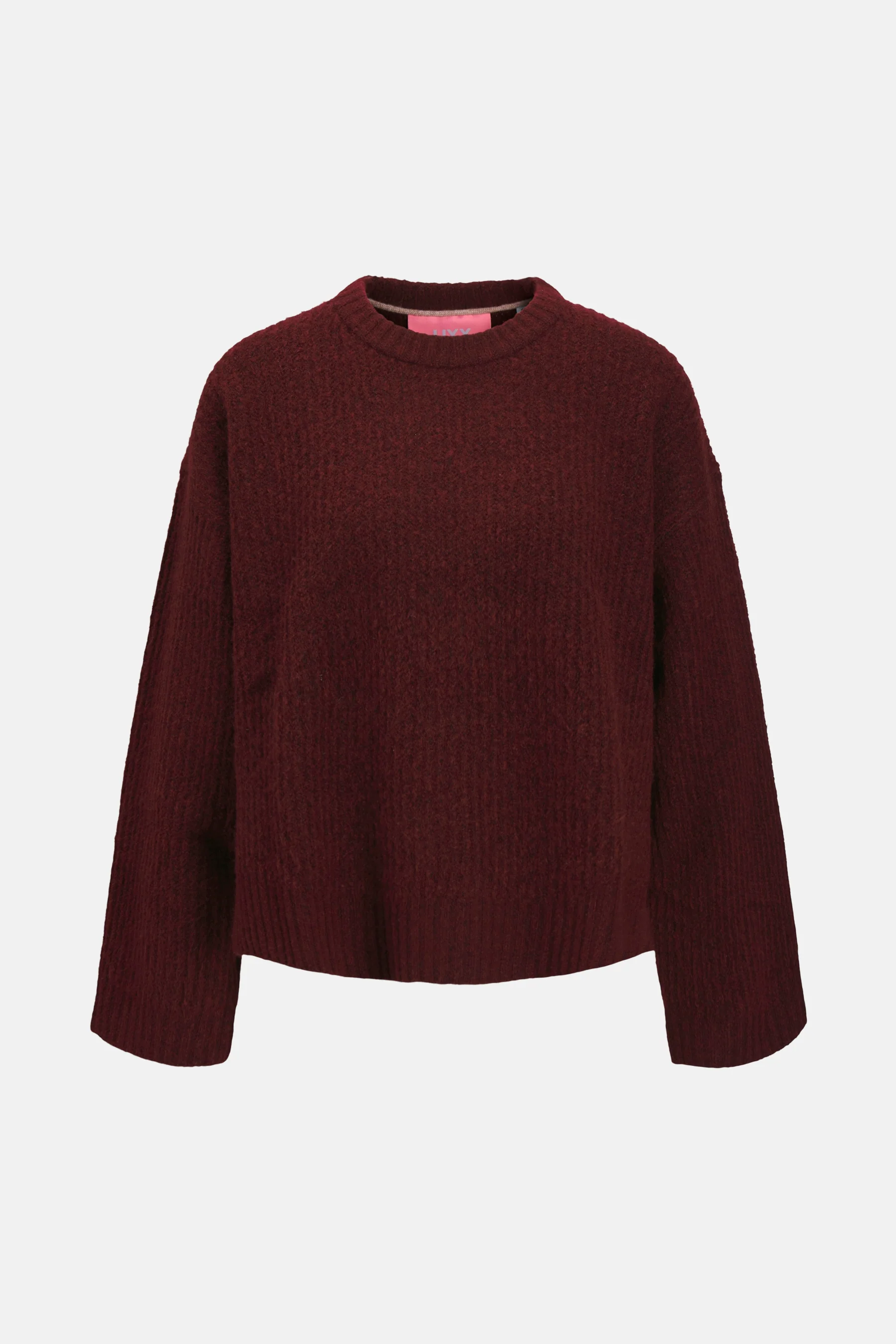 Pull met ronde hals - Bordeaux - Image 7