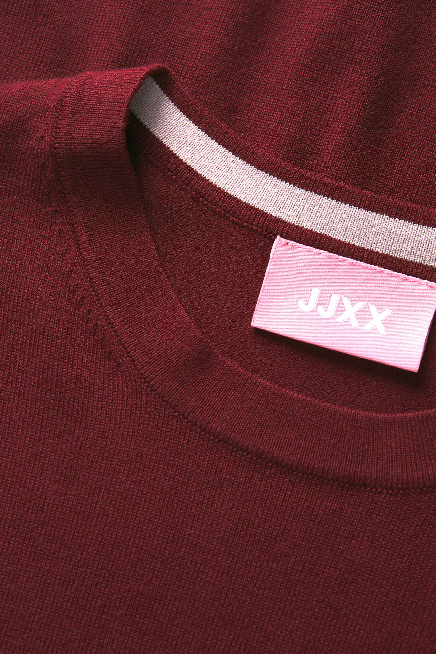Pull met ronde hals - rood - Image 6