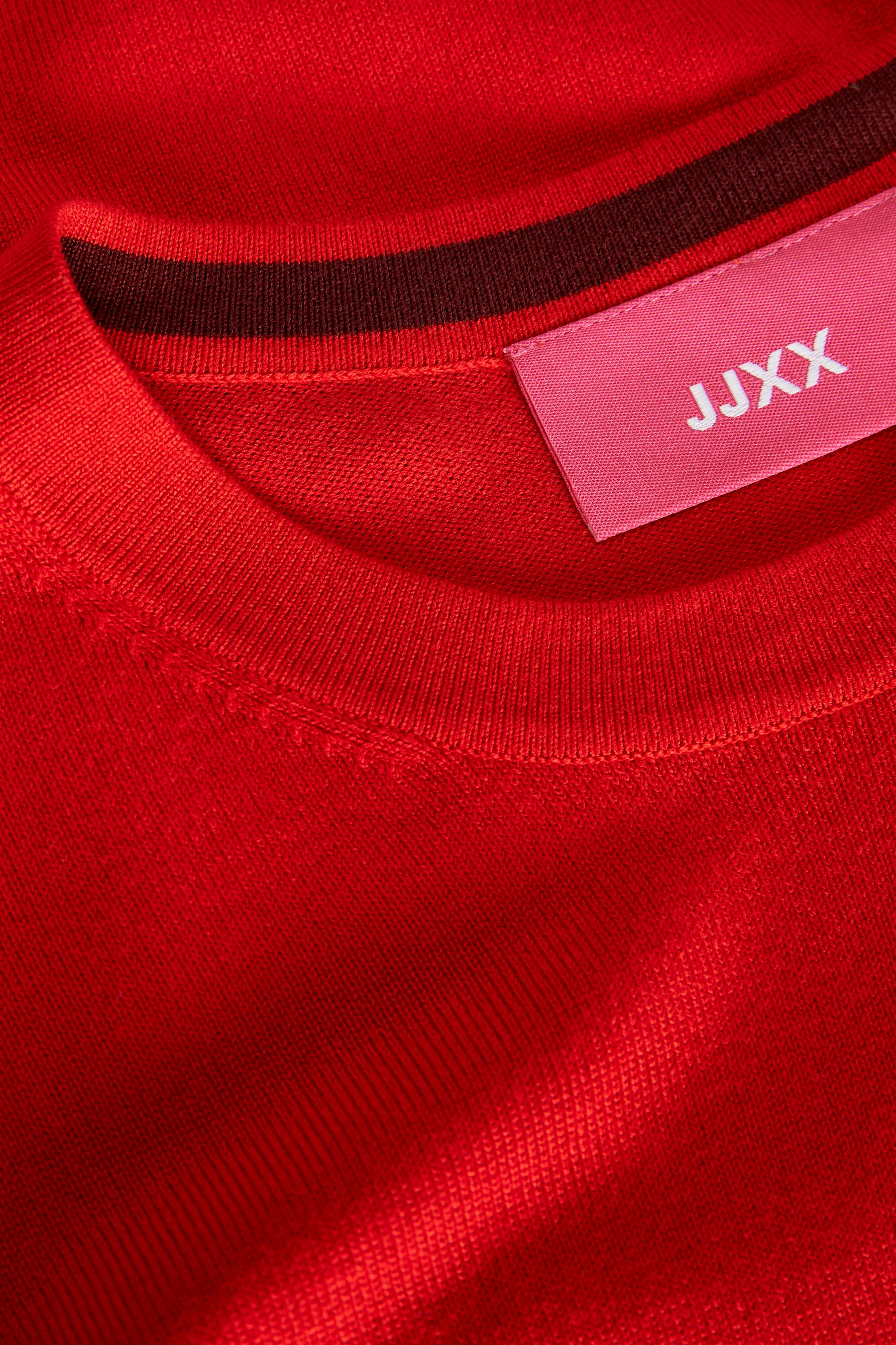 Pull met ronde hals - rood - Image 6