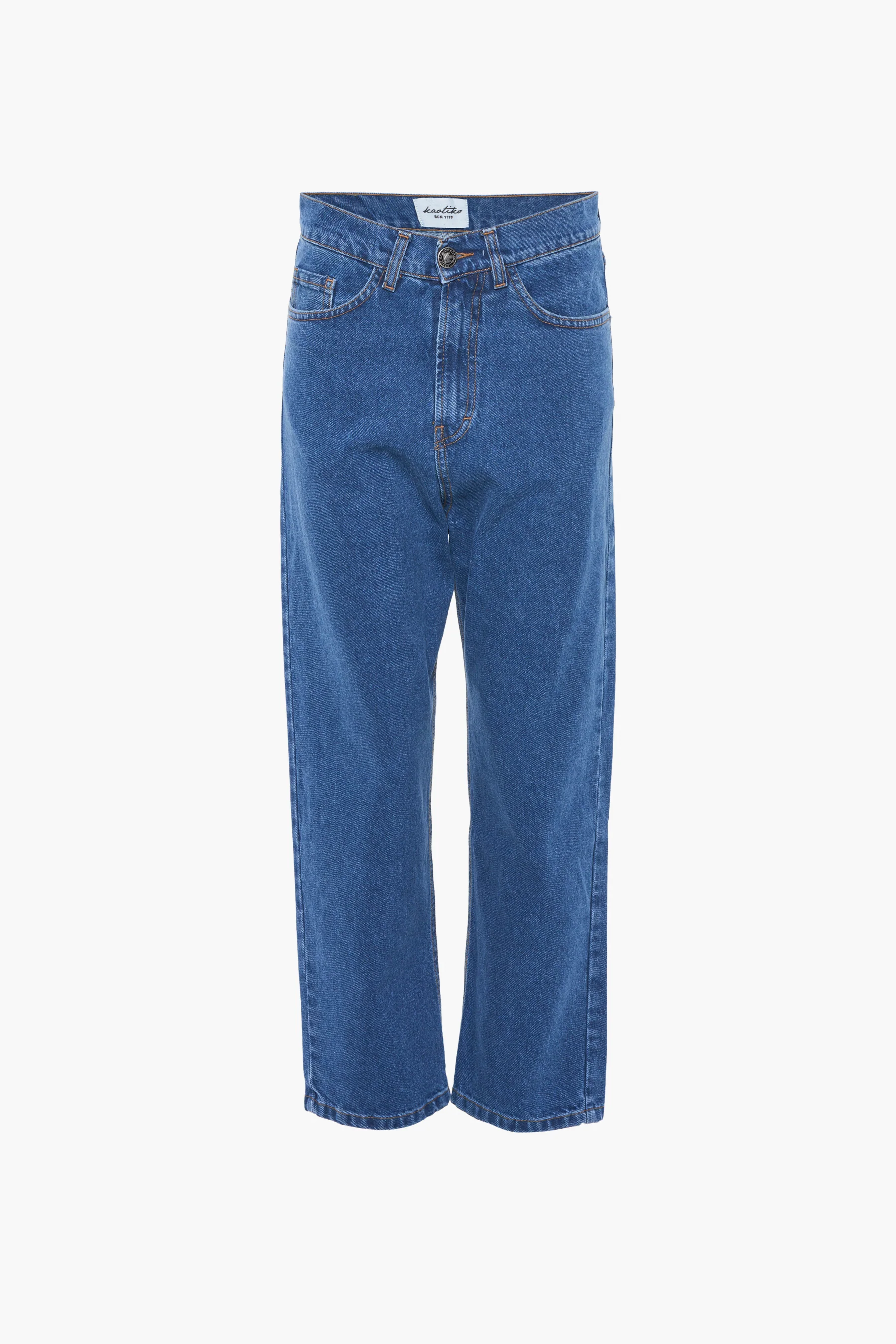 Wide jeans - mid blue denim
