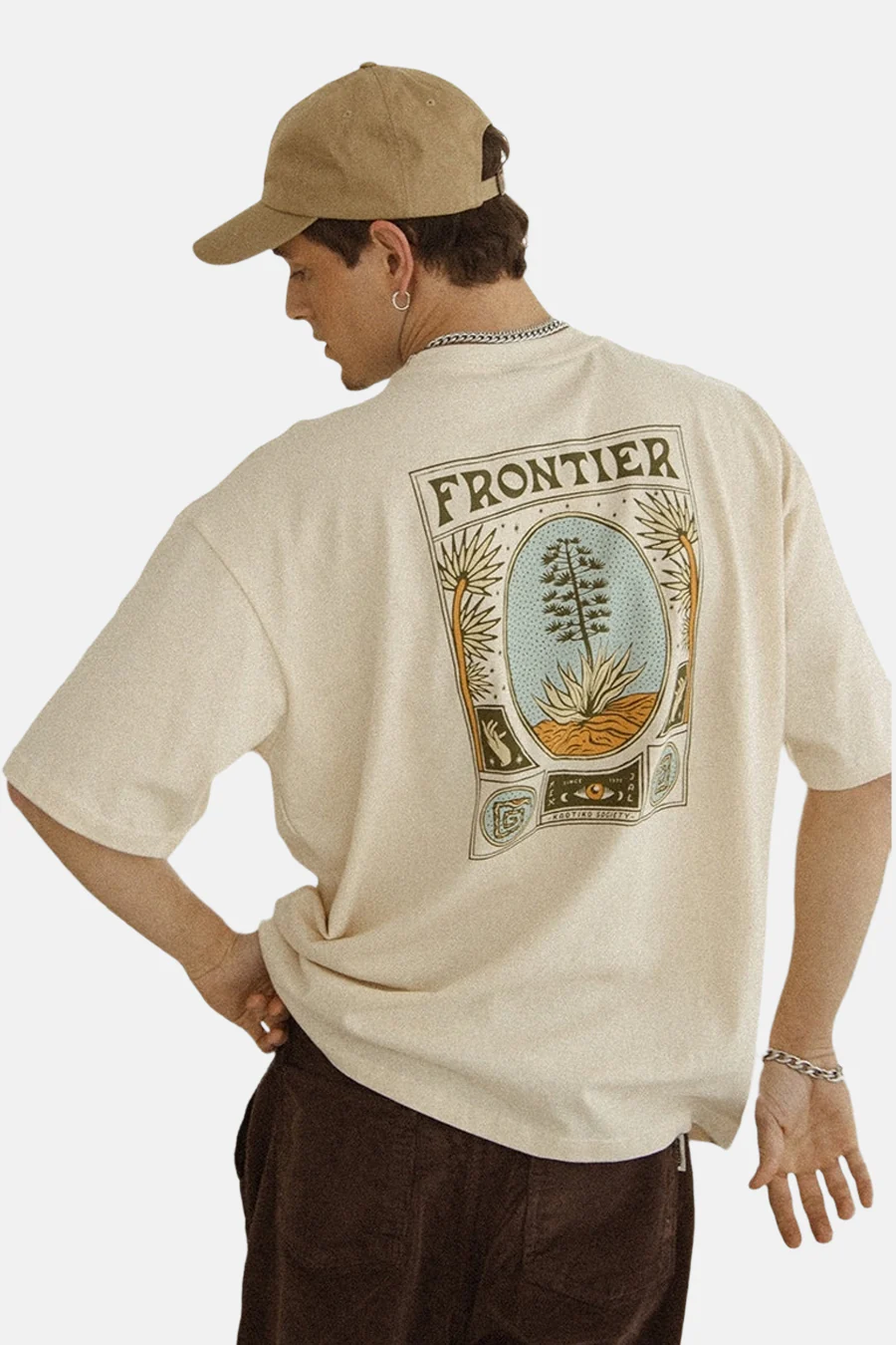 T-shirt met korte mouwen - ecru