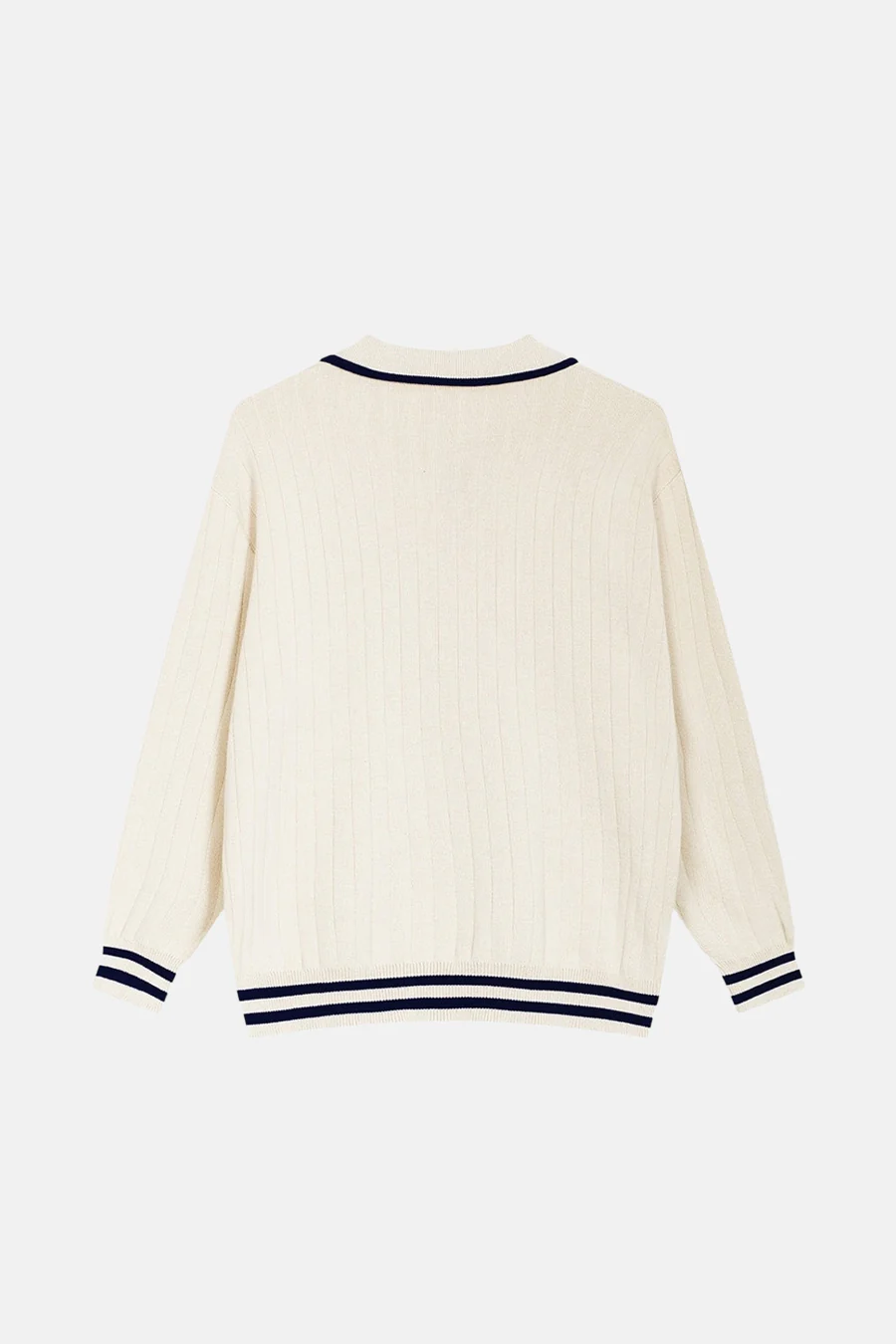 Pull met ronde hals - ecru - Image 4