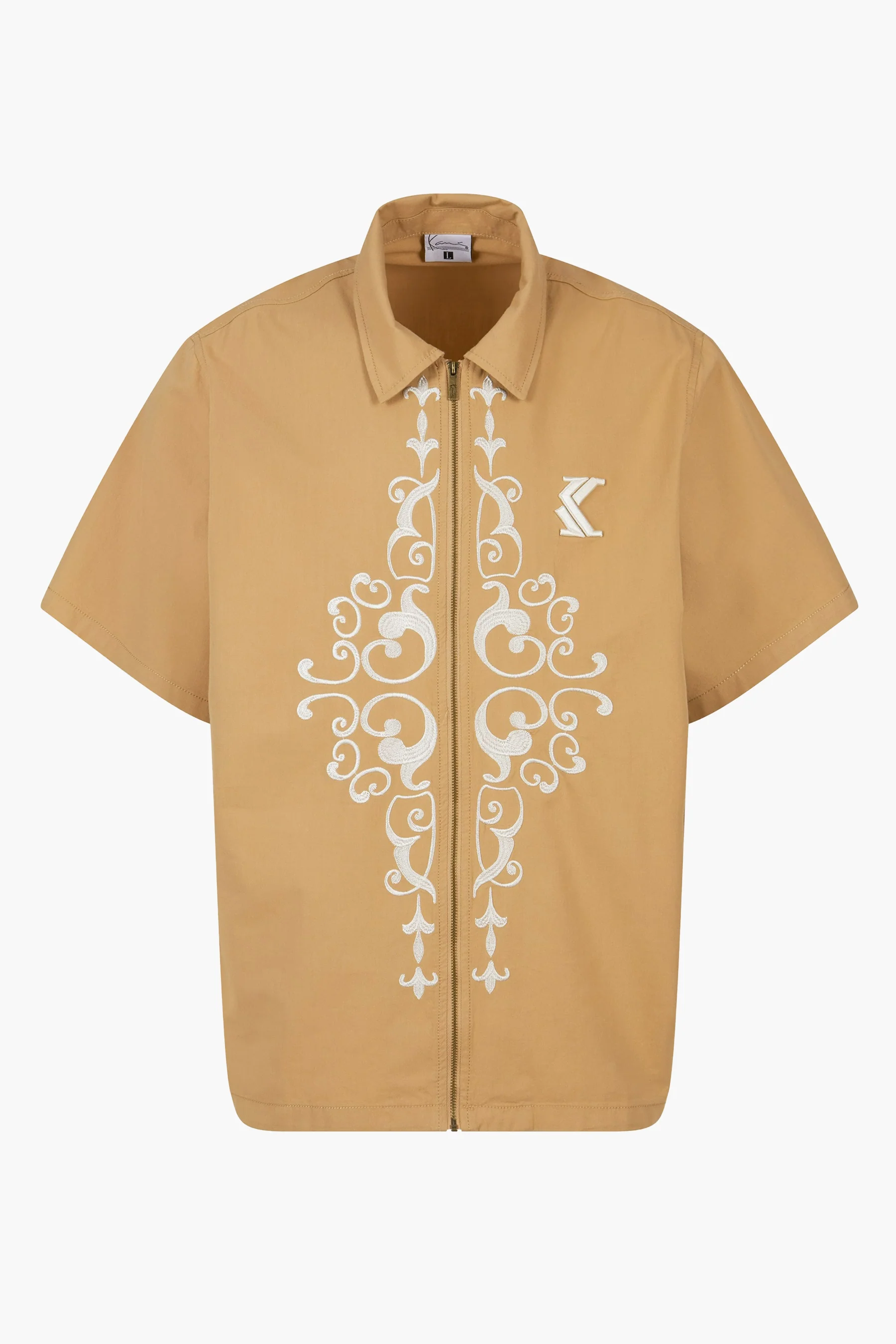 Hemd met korte mouwen - beige - Image 4