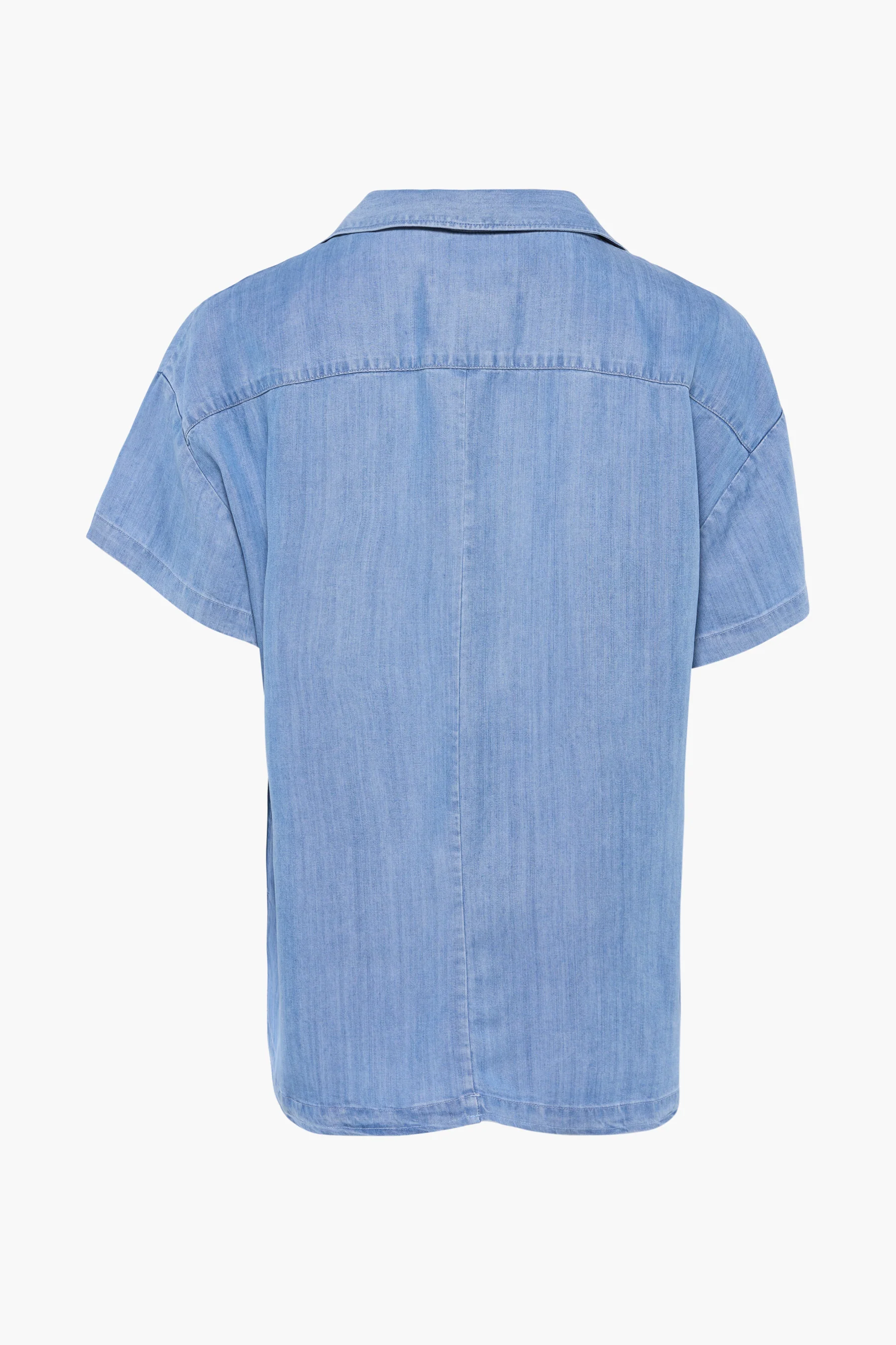 Blouse met korte mouwen - light blue denim - Image 2