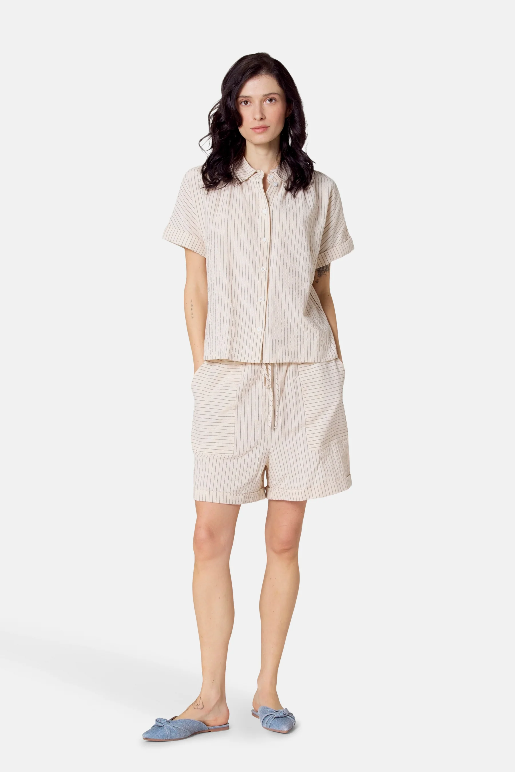 Hemd met korte mouwen - beige - Image 2