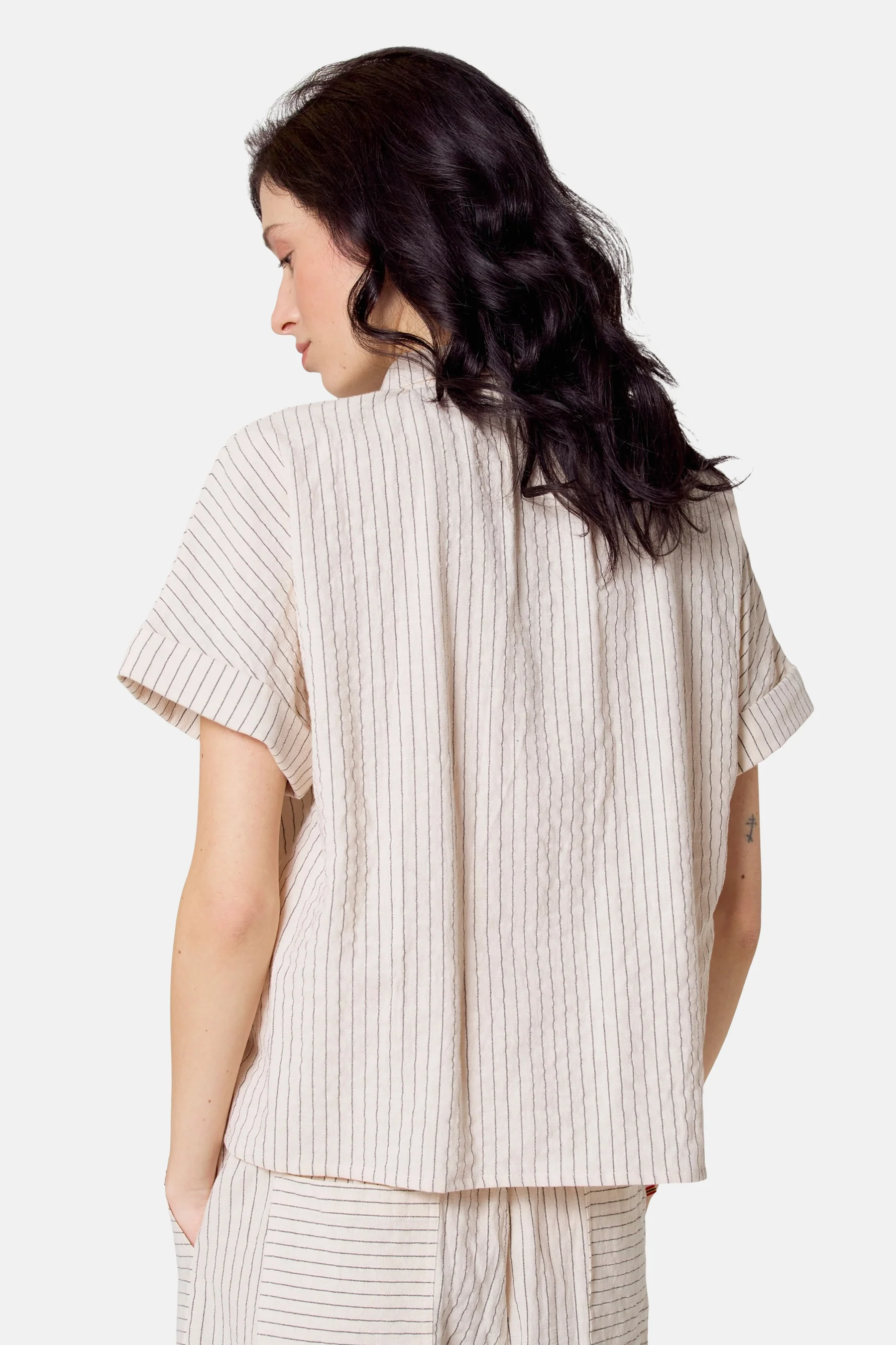 Hemd met korte mouwen - beige - Image 4
