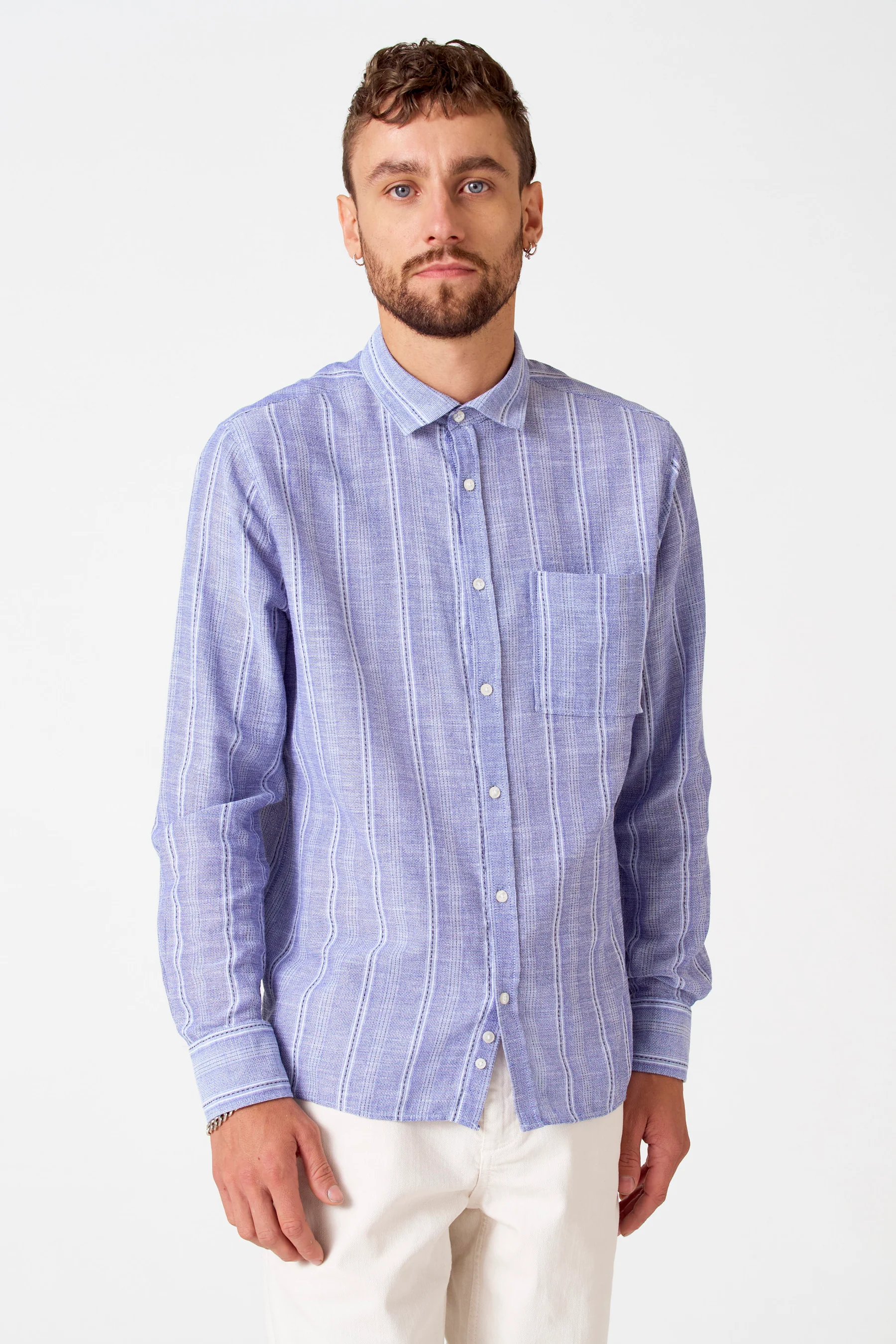 Hemd met korte mouwen - blauw - Image 4