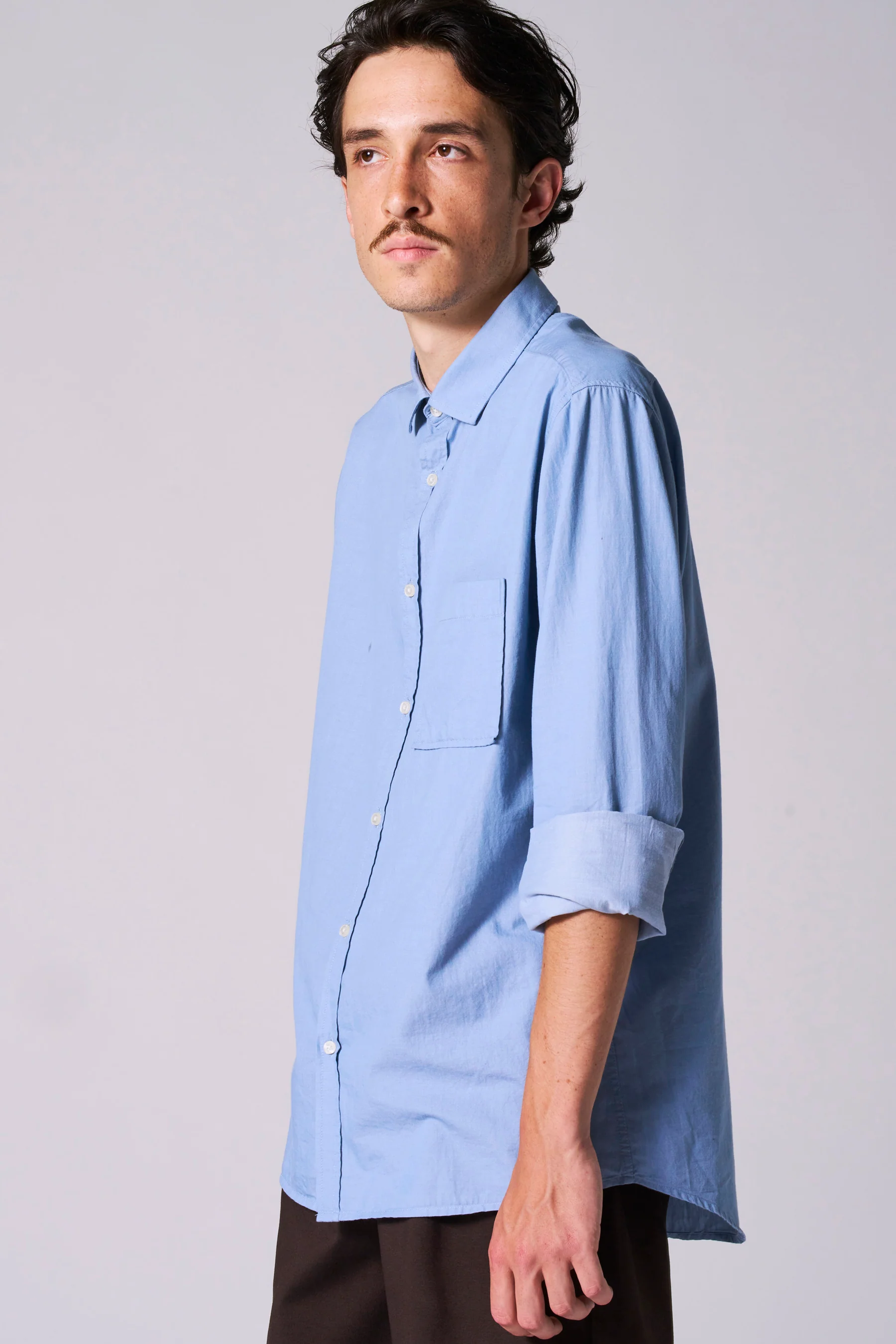 Hemd met lange mouwen - blauw - Image 3