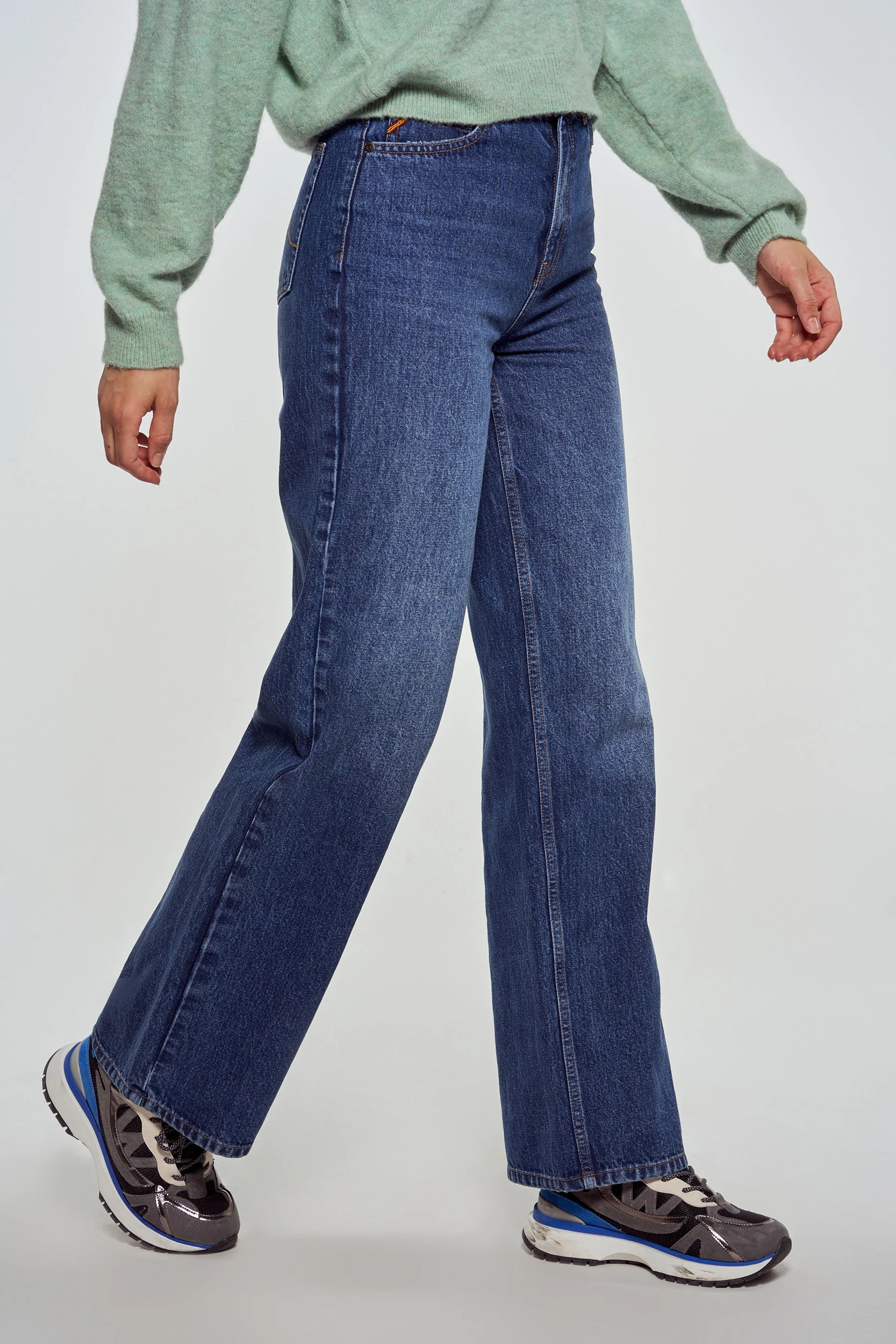 LE JEAN WIDE - dark blue denim - Image 3