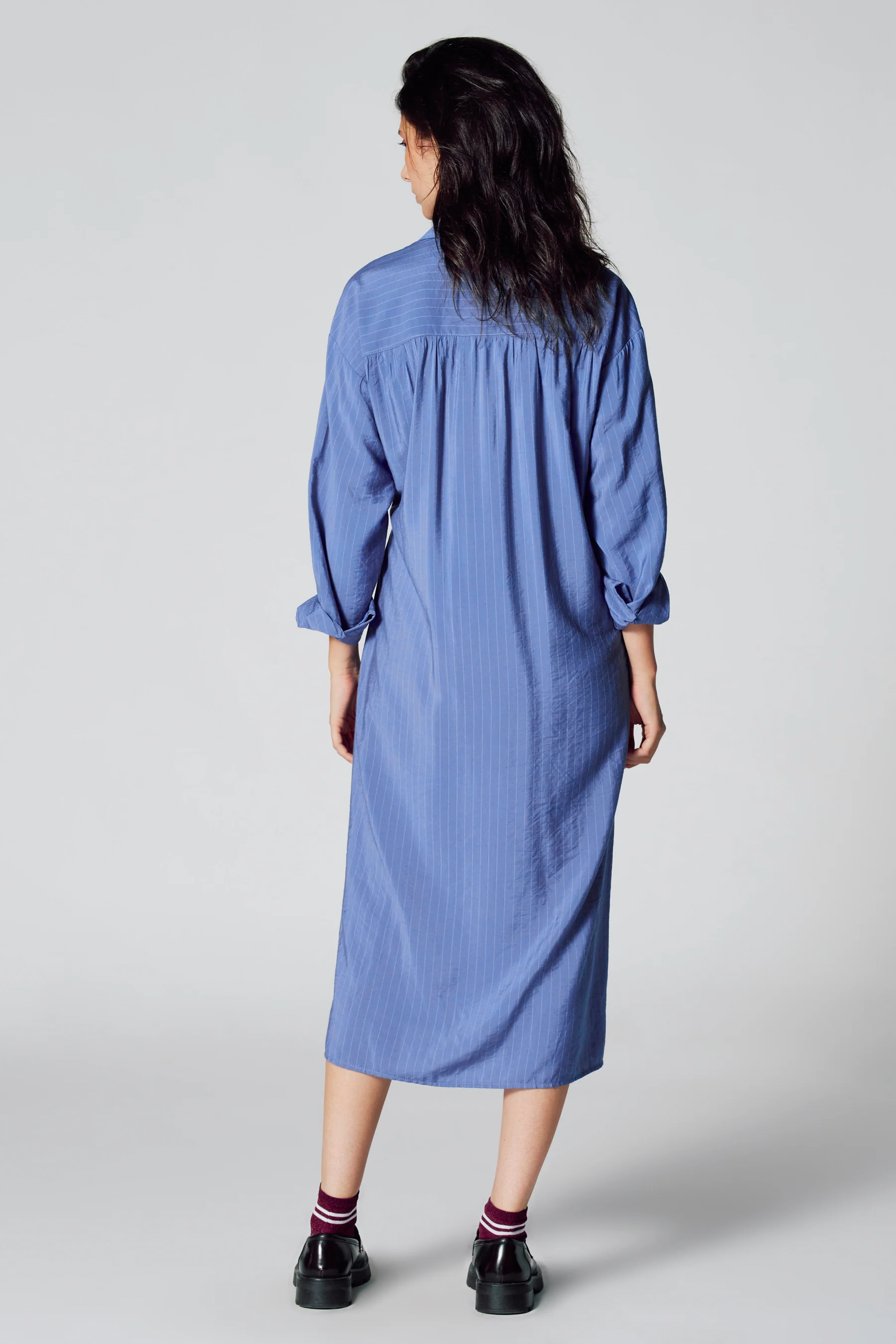 Kleedje met lange mouwen - Blauw - Image 4